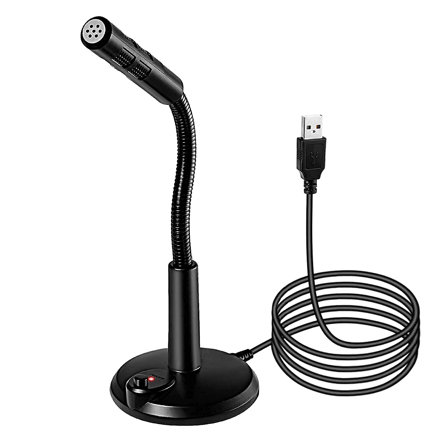 USB Microphone for Noise Cancelling Windows and Mac, Professional PC Microphone Computer, Laptop, Desktop and Notebook, Plug and Play Mic