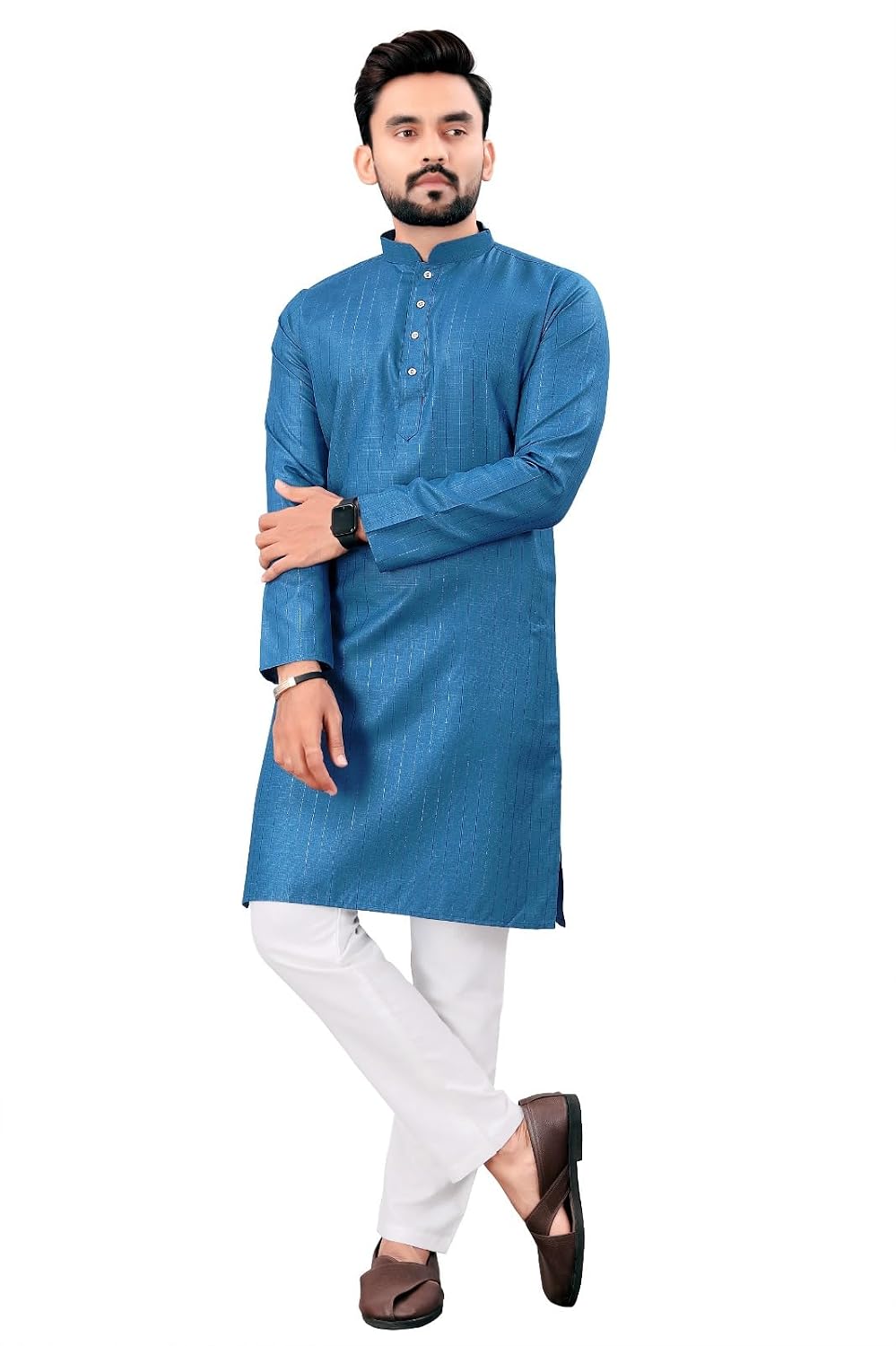 Valaki Kurta Pajama for Men Cotton Blend Kurta Pyjamas Set for Men