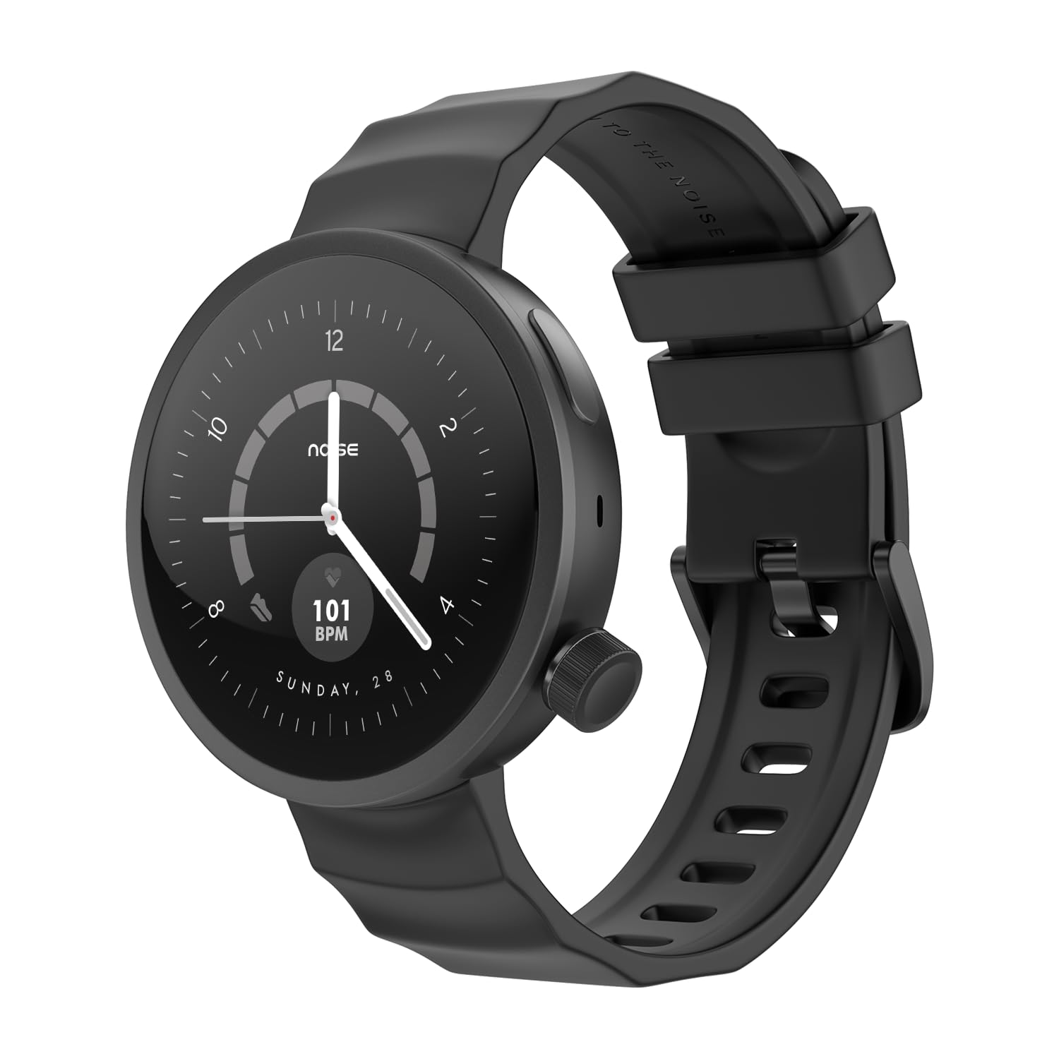 Noise Alt Watch 1 Smart Watch 1.32” AMOLED Display, Built-in GPS, AI Suite, Functional Rotating Crown, 1000NITS Brightness, Upto 7 Days Battery – Chosen Black