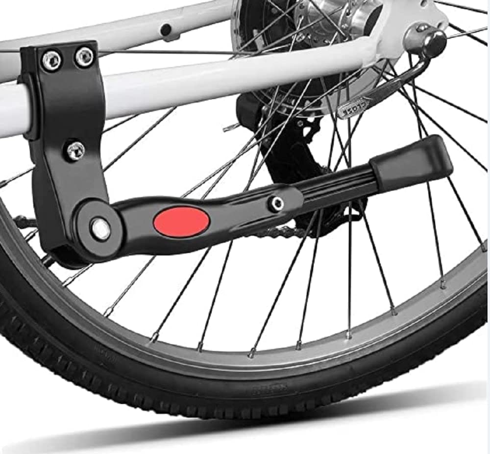Ilsha® Bike Kickstands, Side Kickstand, Bike Stand,Adjustable Support Aluminum Alloy Kickstand, Mountain Bike Bicycle Cycle Prop Kick Stand Rubber Foot. (Long Height)