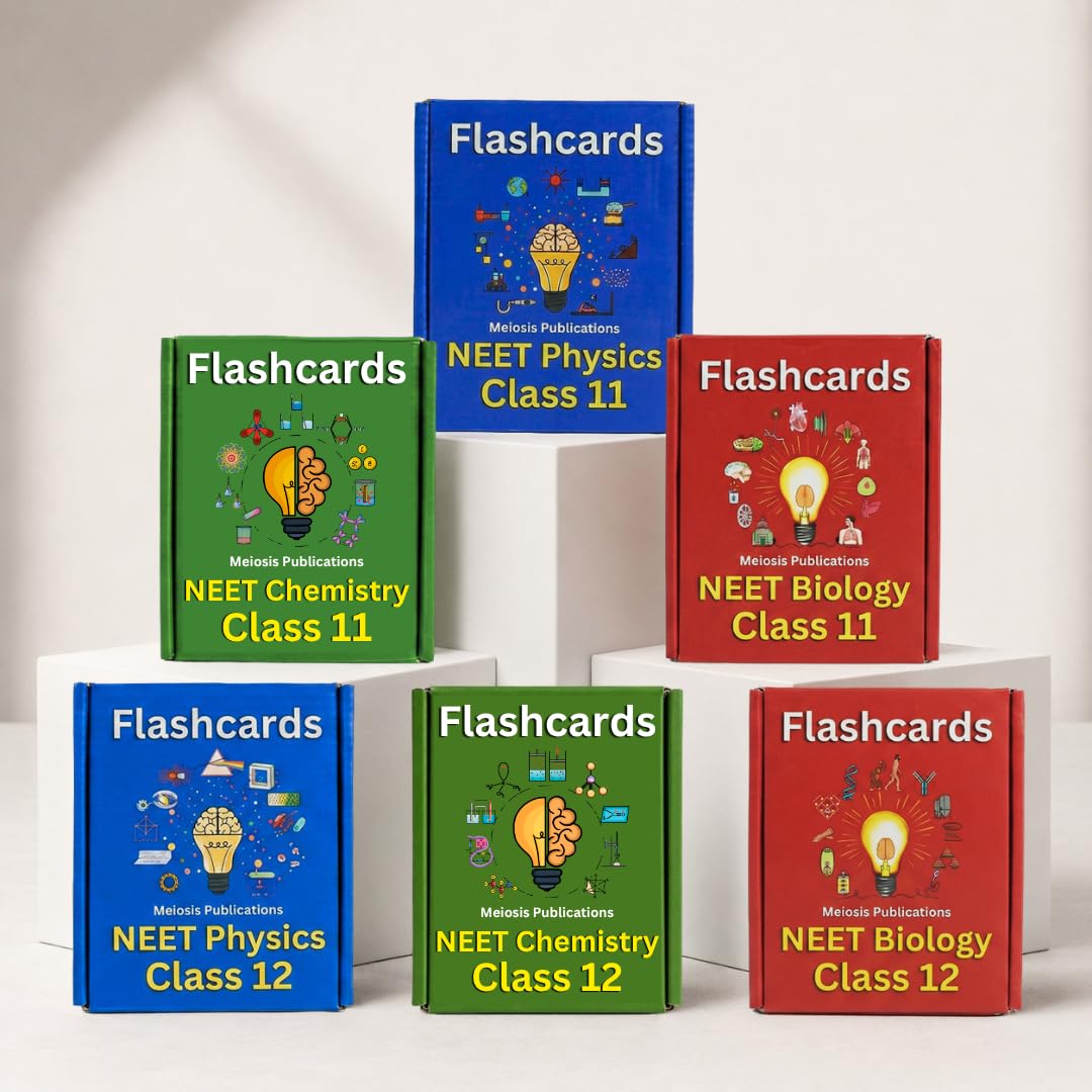 Meiosis NEET PCB Flashcards Set Class 11 & 12 | Biology, Physics & Chemistry Active Recall Revision Cards for NEET UG 2027 & 2028