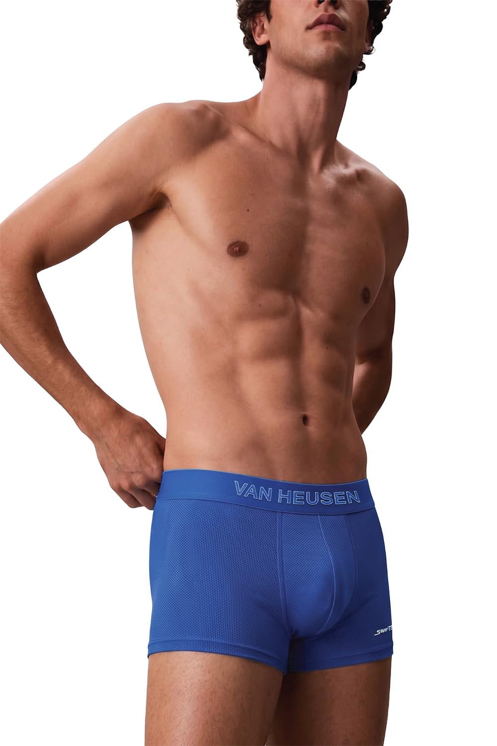 Van Heusen Men’s Trunk Pack of 1 | Air Series | Lightest Underwear | Mesh Fabric | Breathable Active Trunks | Moisture-Wicking & Sweat Absorbent | No Ride-Up Fit | Gym, Sports & Activewear Underwear | Style 40047