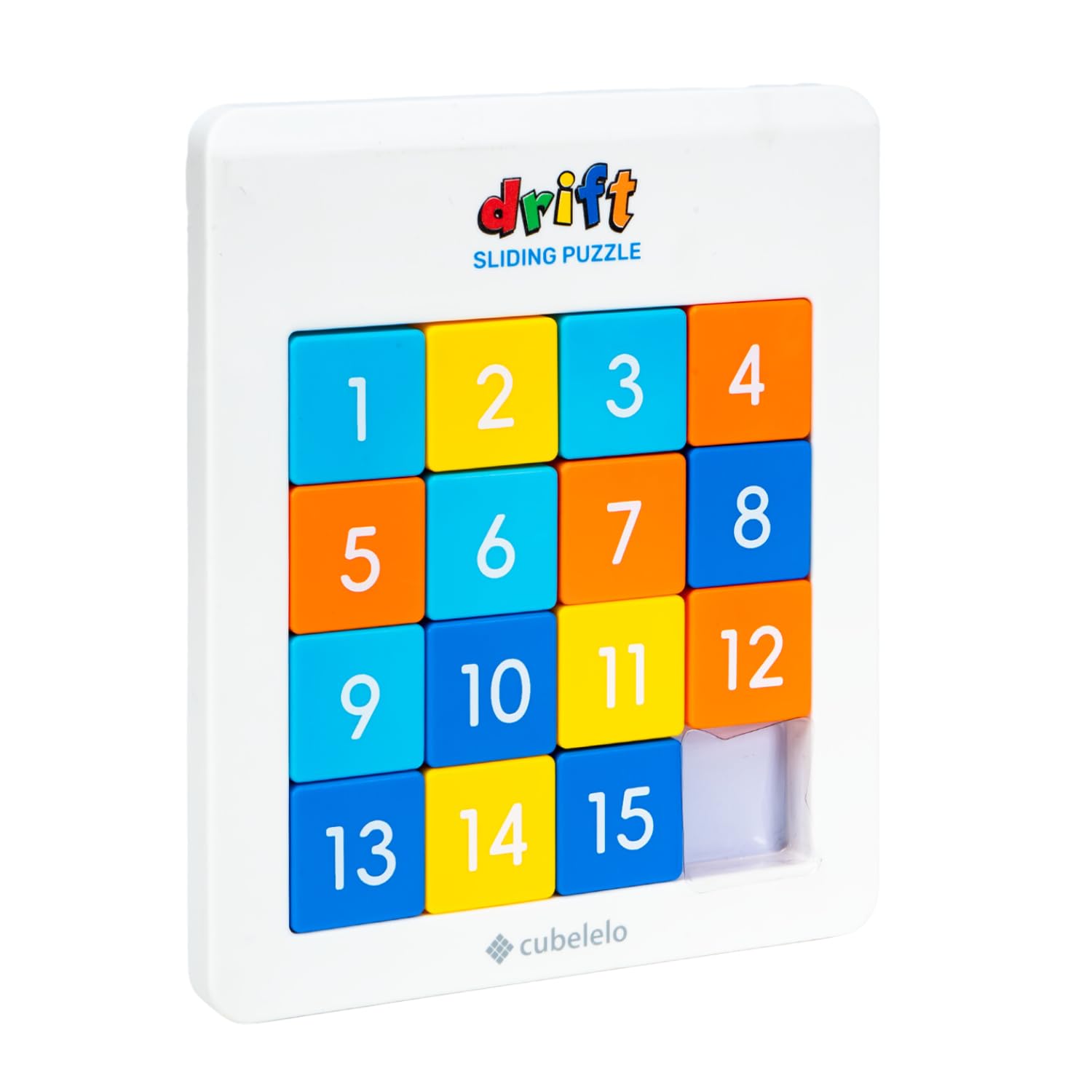 Cubelelo Drift Number Sliding Magnetic Puzzle 4×4 | Toys For 6-10 Years Old Boys & Girls | 15-Blocks Brain Teaser Puzzle Game for Kids | Educational, Learning, Activity Toy for Return & Birthday Gifts