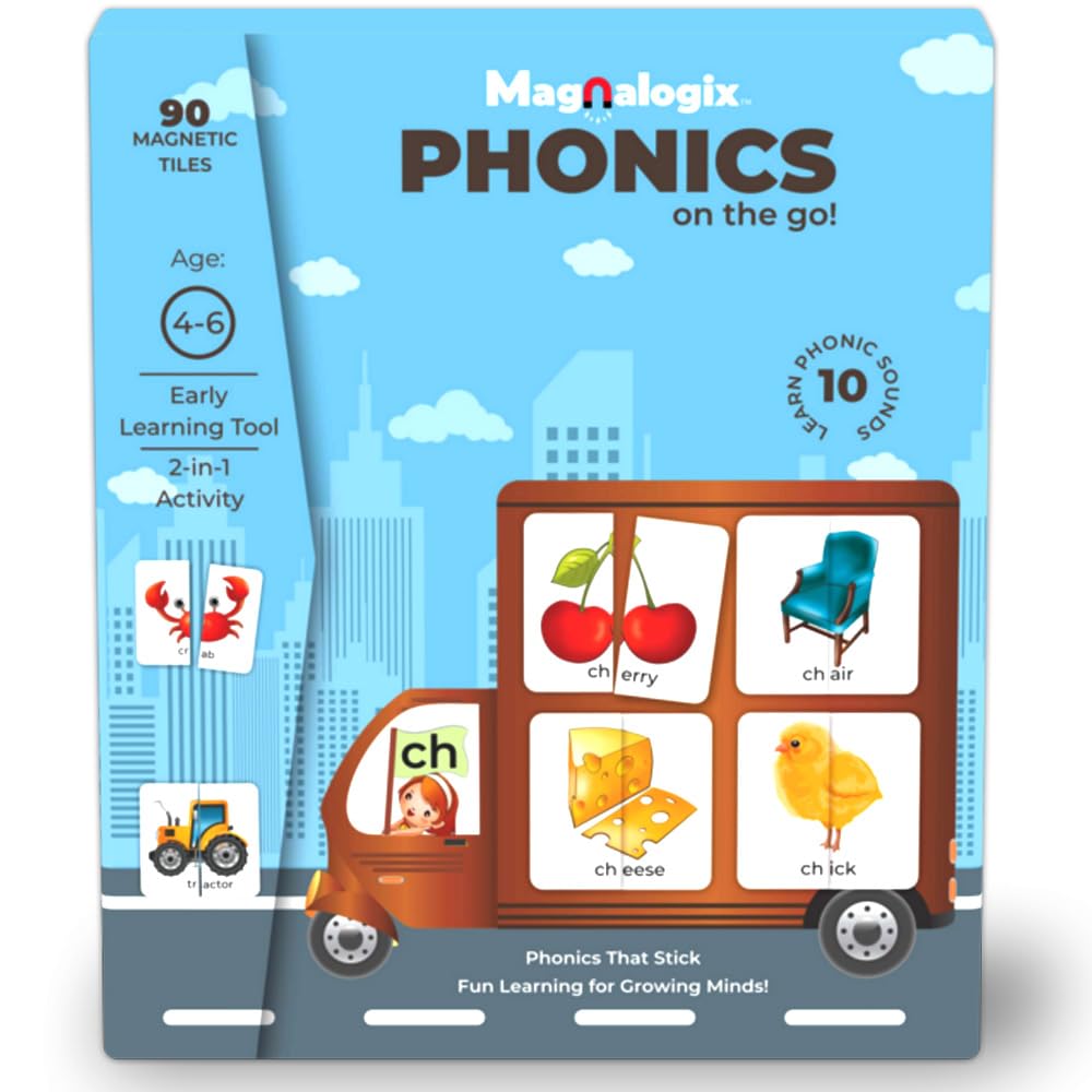 ​​Magnalogix Magnetic Montessori Phonics Kit for Boys & Girls