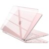 EooCoo Clear Case for Apple MacBook Neo Cover 13 inch 2026 Blush A3404