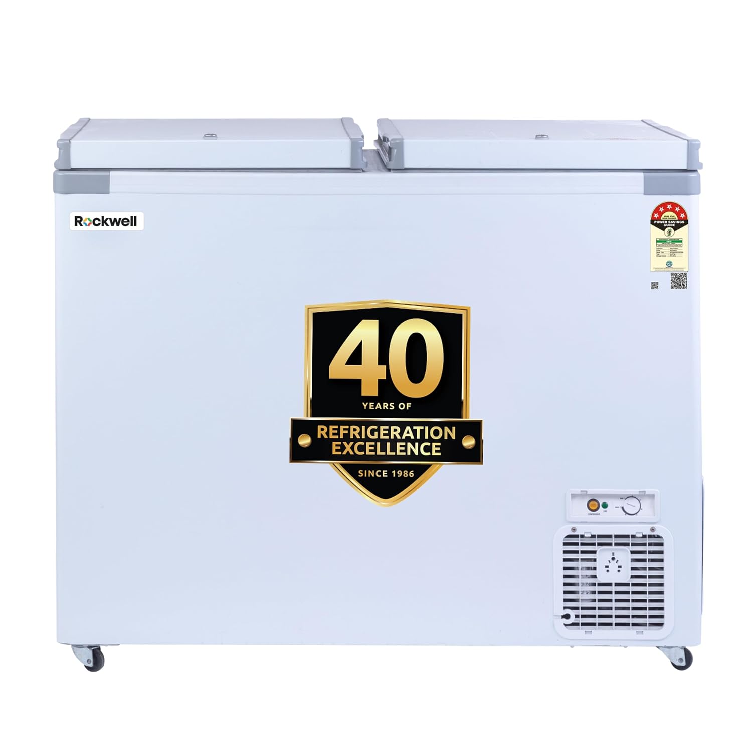 Rockwell 350DDU Double Door 5 Star Convertible Deep Freezer