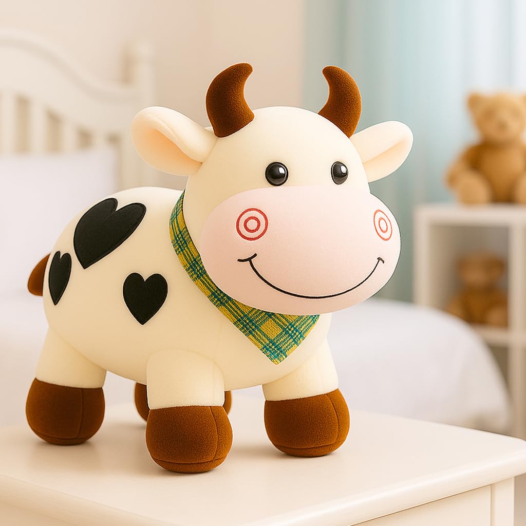 Babique Cow Tremp Plush Soft Toy Cute Kids Animal Home Decor Boys/Girls (Pack of 1)(30 cm)
