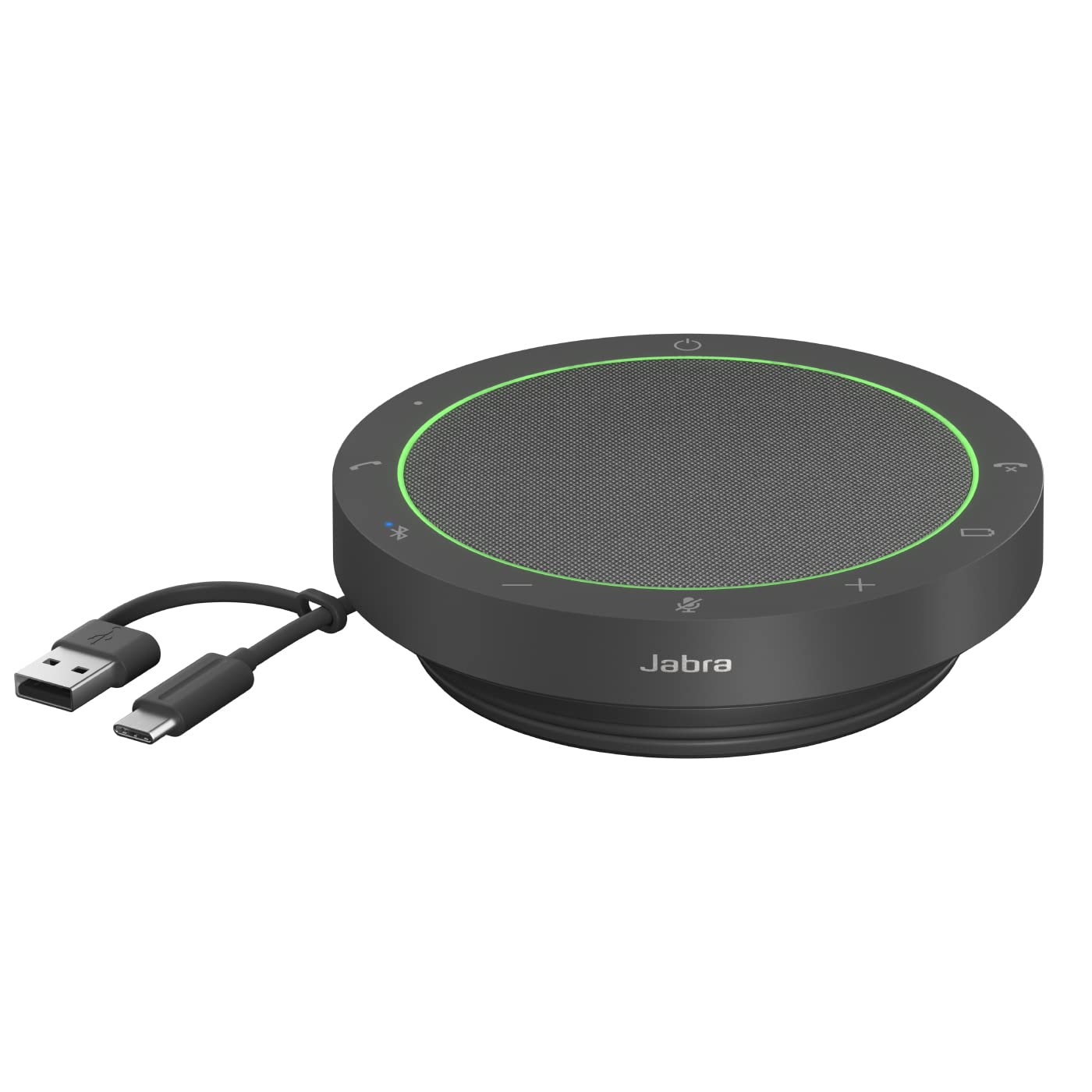 Jabra Speak2 55 MS Teams Speakerphone – Portable Bluetooth & USB Conference Speaker with 4 Noise Cancelling Mics, Full Duplex Audio, 50mm Speaker, Ms Teams Certified for Office & Work from Home.