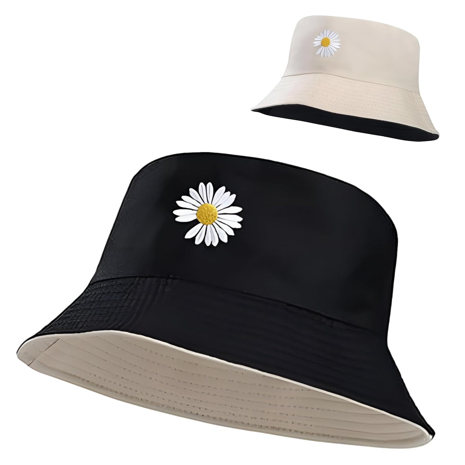 Panchhi Store Women Bucket Cap Foldable Cotton Two Tone Dual Color Sun Beach Hat Fisherman Hat Casual Outdoor Cap Lovely