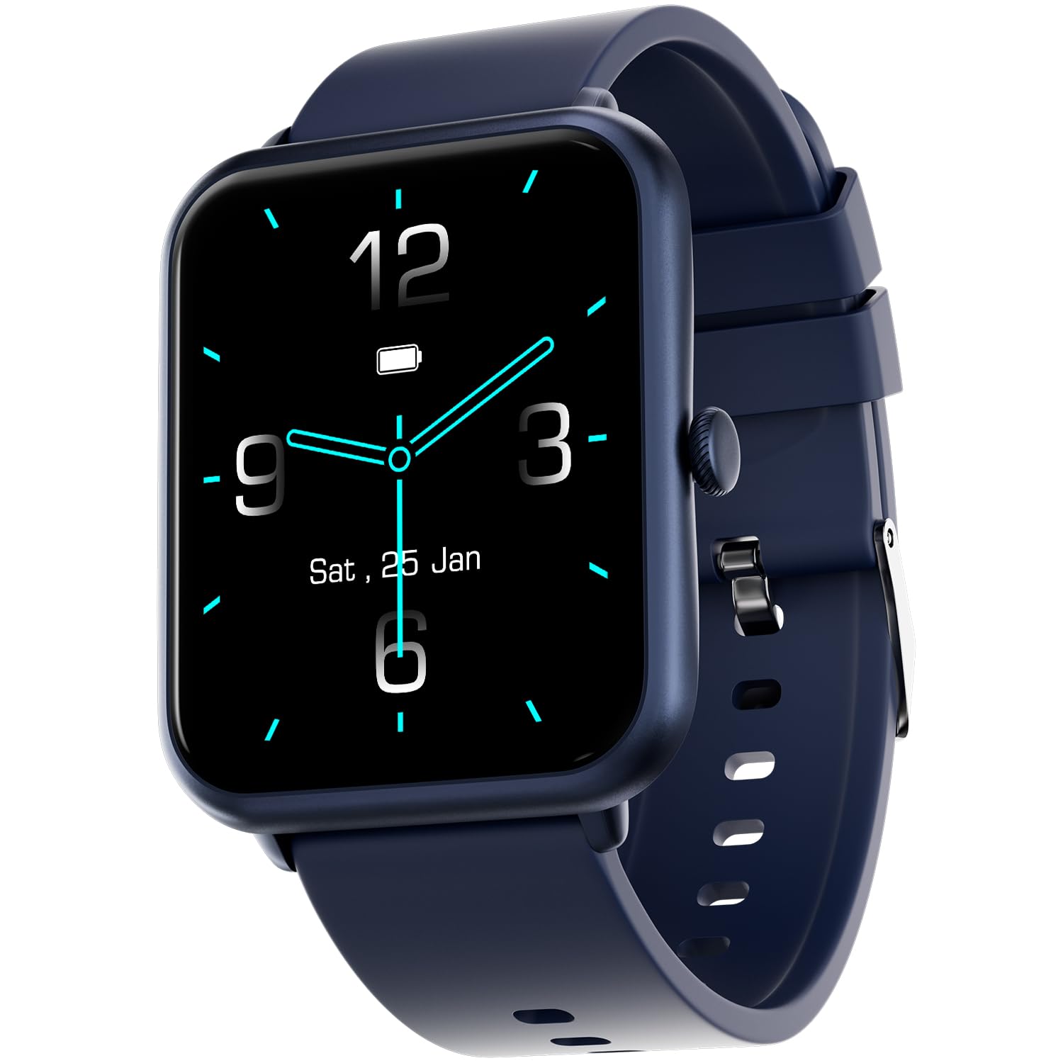 Fire-Boltt Ninja Call Pro Bluetooth Calling Smart Watch, 1.69″ HD Display, Dual Chip,AI Voice Assistant, 120+ Sports Modes, SpO2 & Heart Rate Monitor, Fitness Tracker Smartwatch for Men & Women – Blue
