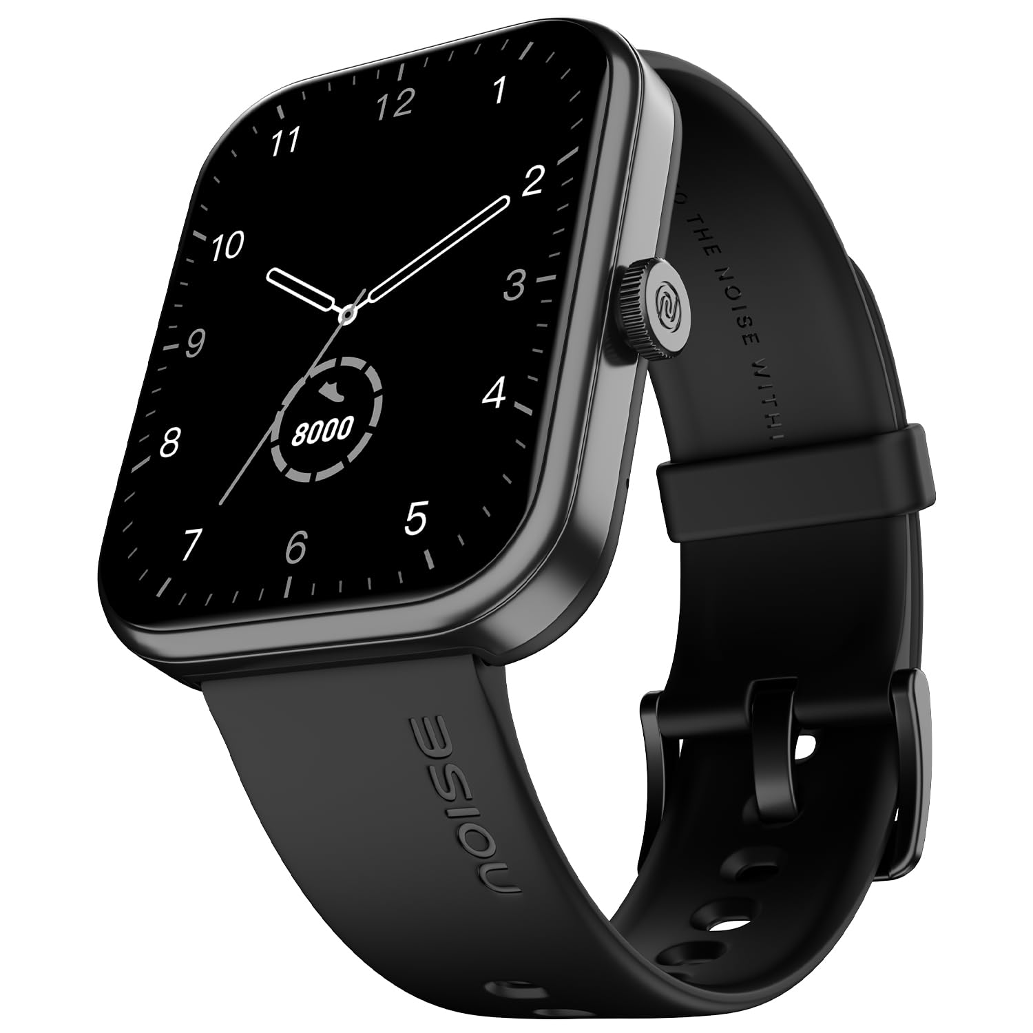 Noise Pulse 2 Max 1.85″ Display, Bluetooth Calling Smart Watch, 10 Days Battery, 550 NITS Brightness, Smart DND, 100 Sports Modes, Smartwatch for Men and Women (Jet Black)