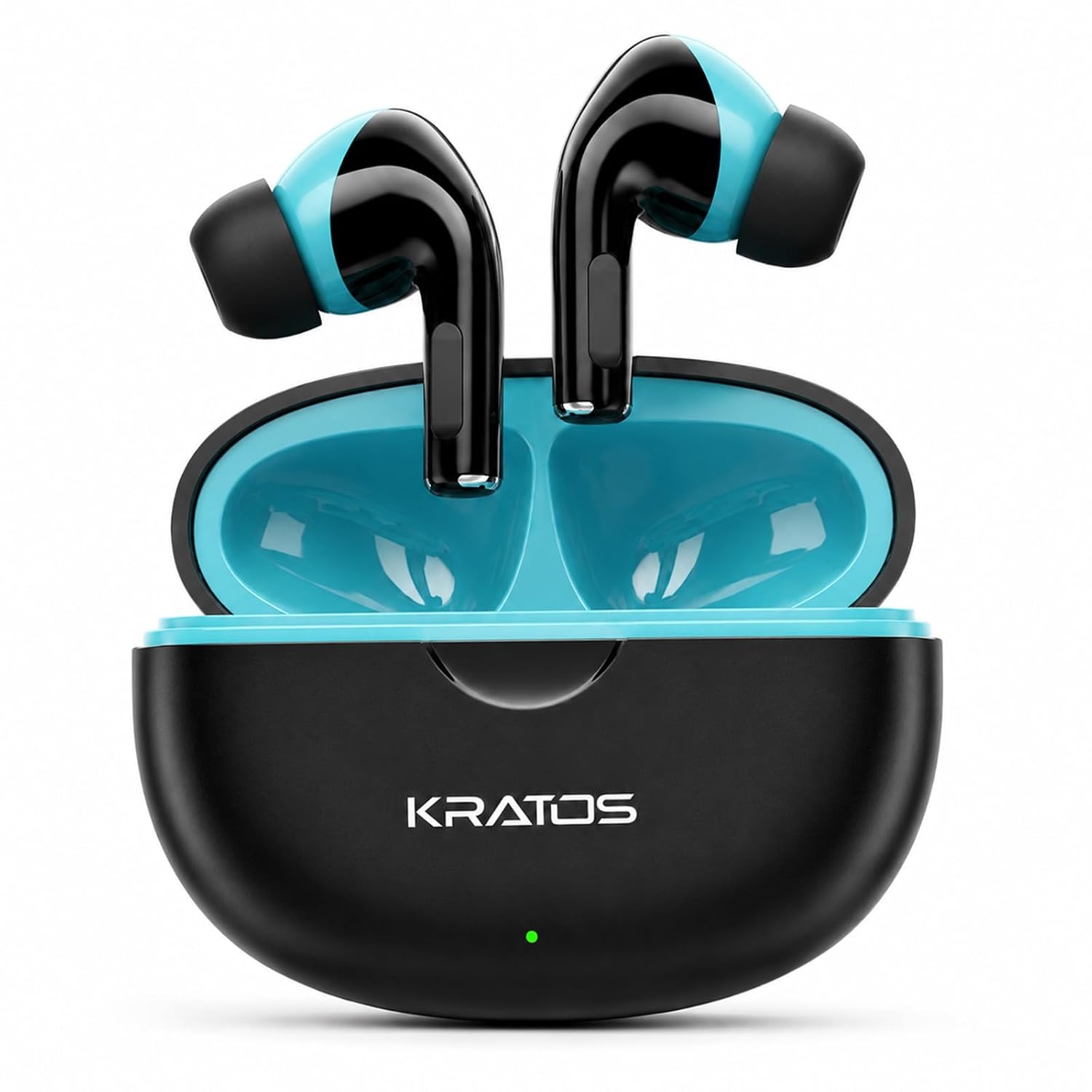 Kratos Pop Ear Buds Wireless with 60H Playtime, Noise Isolation & Clear Calls, Bluetooth Earbuds with Voice Assistant, Ear Buds with Bluetooth V 5.3 & with Type C Fast Charging, IPX4 TWS Earphones