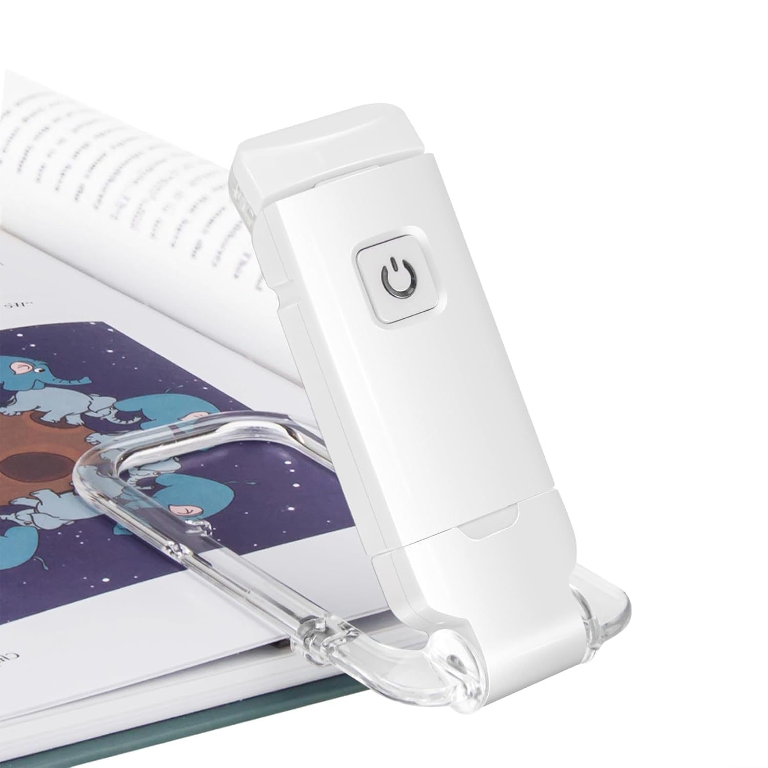 Niwlix Book Reading Light with Clip for Night Reading for Students USB Charging Portable Foldable, Warm and Cool Colors with Eye Protection Feature, 3 Adjustable Brightness Levels, Clip-on Book Lamp