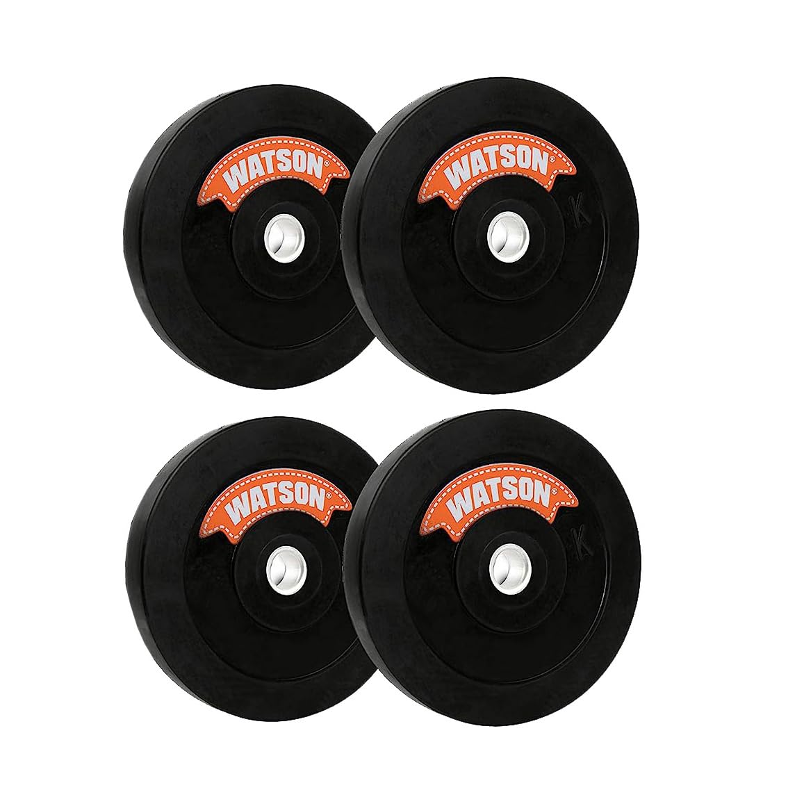 Watson Gym Rubber Plates, Rubber Dumbbell Plate, 25mm For Home Gym, Professional Exercise, Gym Weight Plates, Home Gym Equipments For Men & Women (Orange – 8kg (2kg4) set)