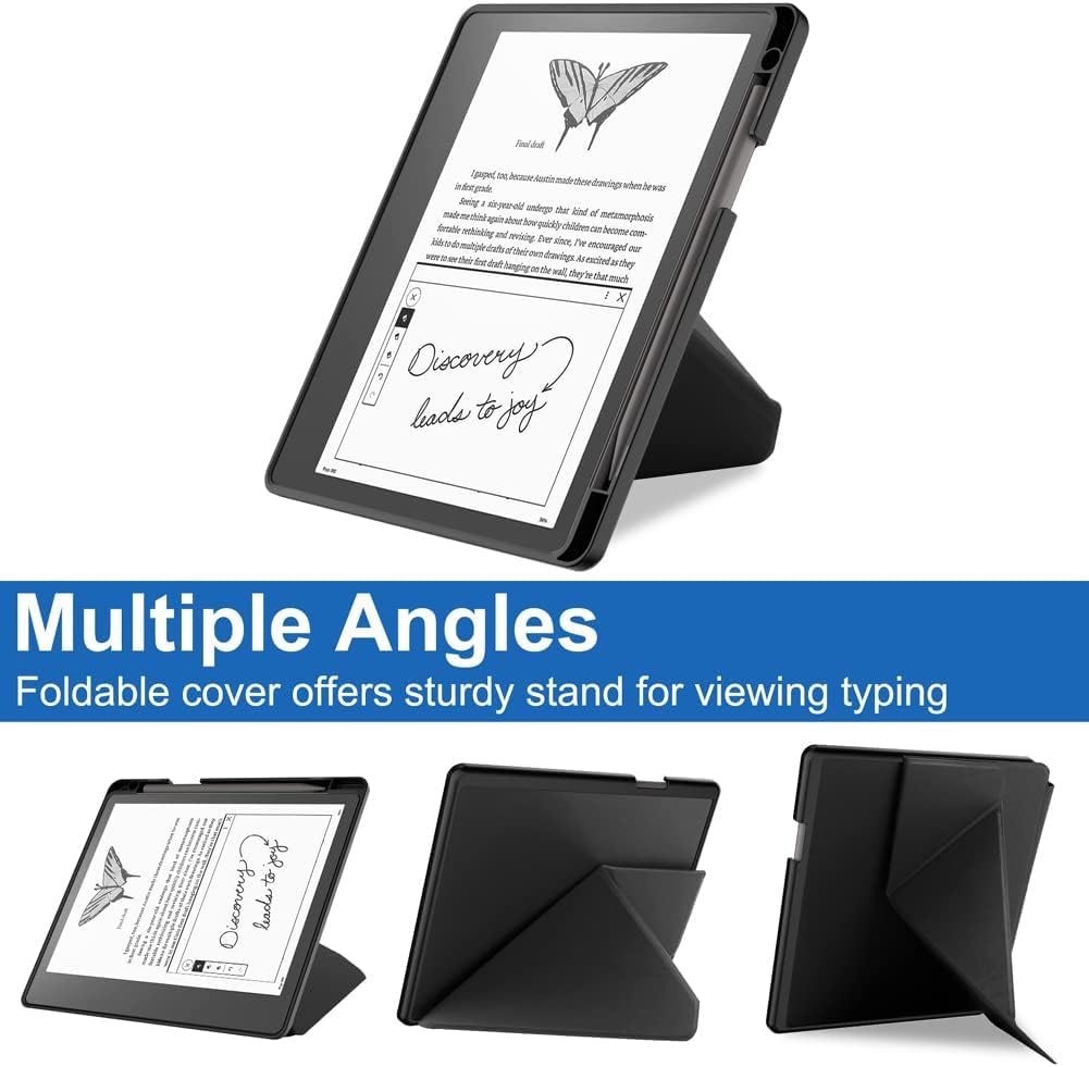ProElite Cover Case for Kindle Scribe 10.2 inch Case, Smart Transformer Style Flip case Cover for Kindle Scribe 10.2 inch with Pen Holder, Black