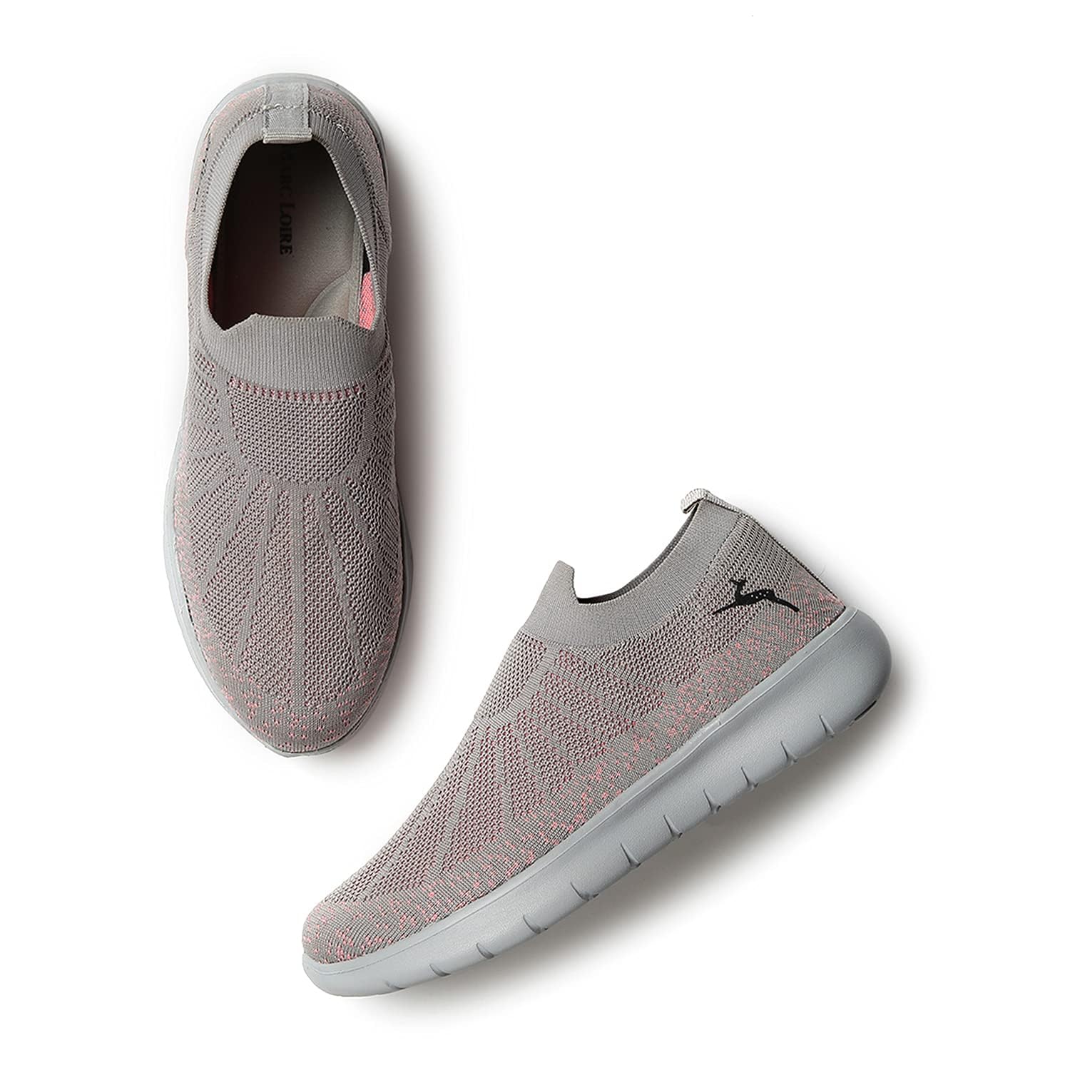 Marc Loire Women’s Lightweight Athleisure Knitted Active Wear Slip-On Sneaker Shoes for Sports, Athletics, and Walking