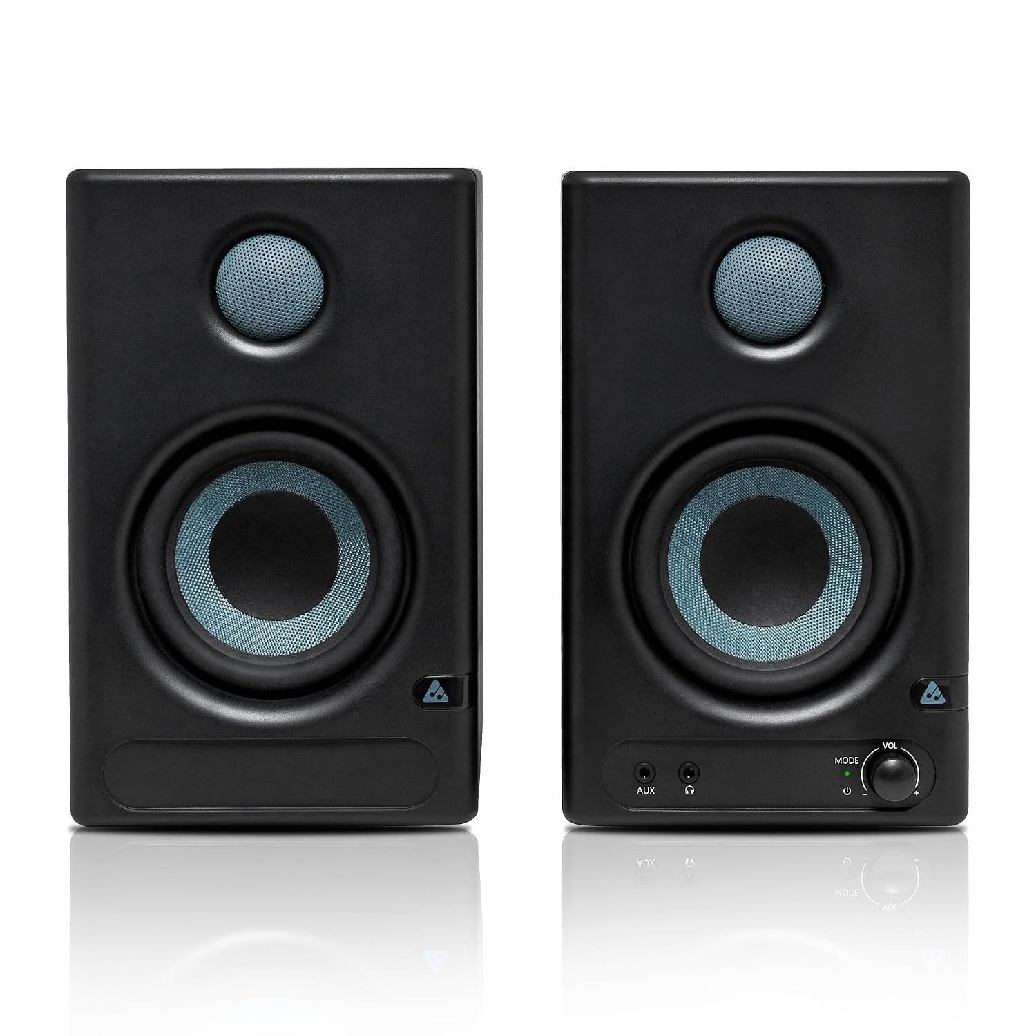 Audio Array AM-S1 BT v5.3 Professional 4" Studio Monitors| 60W Class D,Woven Composite Woofer,1" Silk-Dome Tweeter| TI 3116D2 Amp, MVsilicon BP1048B2 Chipset| Music/Monitor Mode,Aux,HDMI,USB-C,TRS,RCA