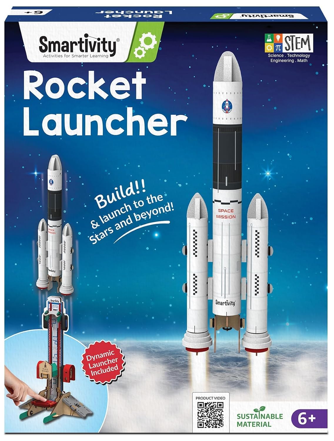 Smartivity DIY Rocket Launcher STEM Kit for Kids 6-12 Years