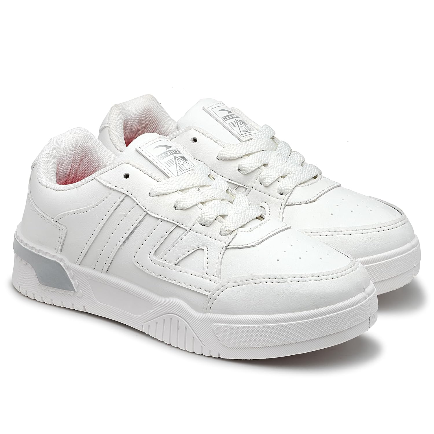 ASIAN Women PARADISE-13 Casual Mid Top Sneakers, Stylish and Trendy Lace-Up Shoes for Women & Girls, Lightweight Comfortable Sneakers Perfect, Walking, and Casual Outfits