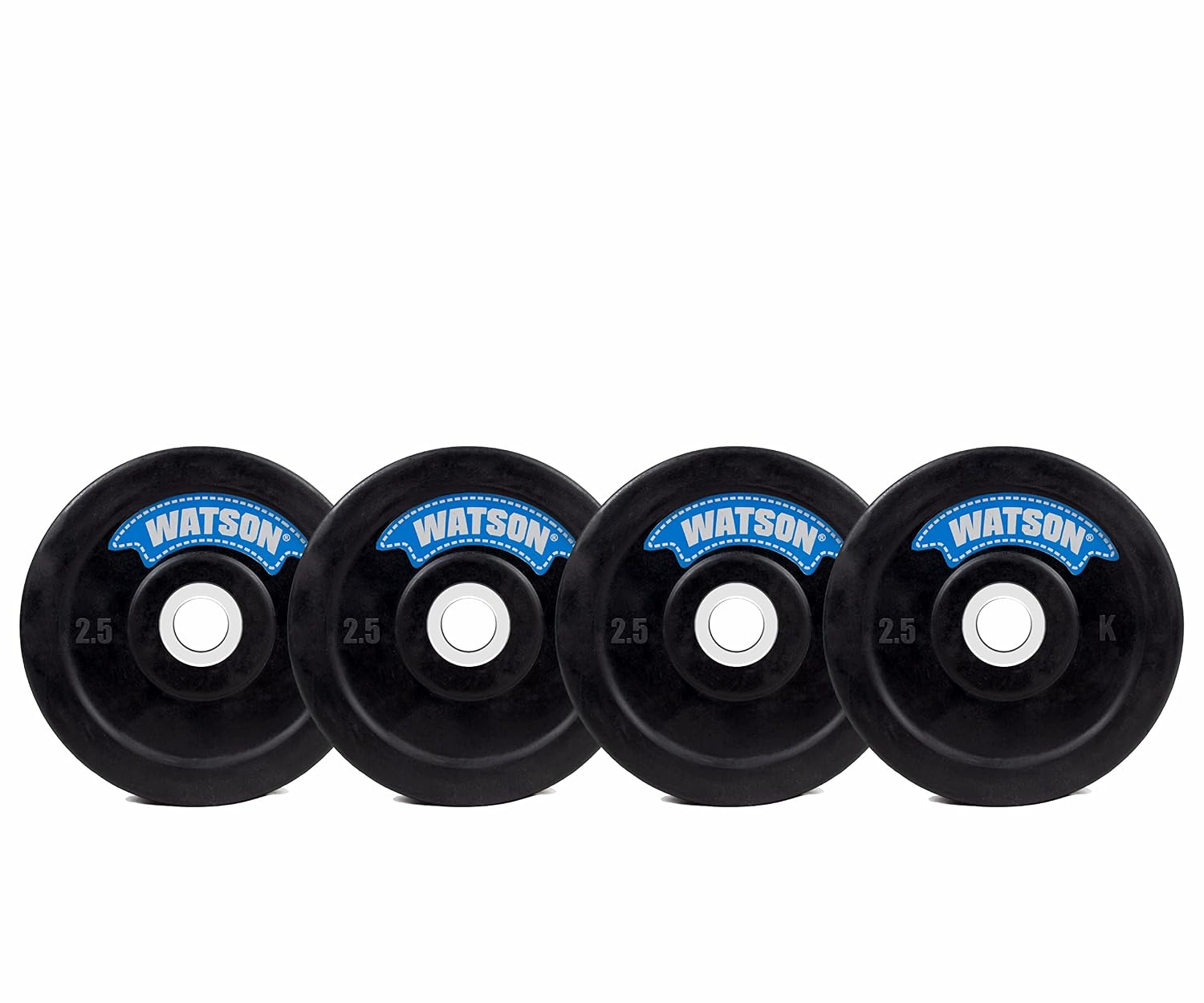 WATSON gym rubber plates,10kg (2.5×4) Rubber Dumbbell Plate, 25mm for Home, Professional Exercise, Gym Weight Plates, home gym equipments for men