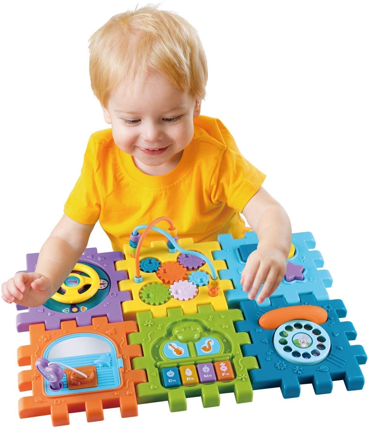 Cable World Activity Cube for Toddlers Baby Educational Musical Toy for Kids – Early Development Learning Toys with 6 Different Activities – Best Gift for Children