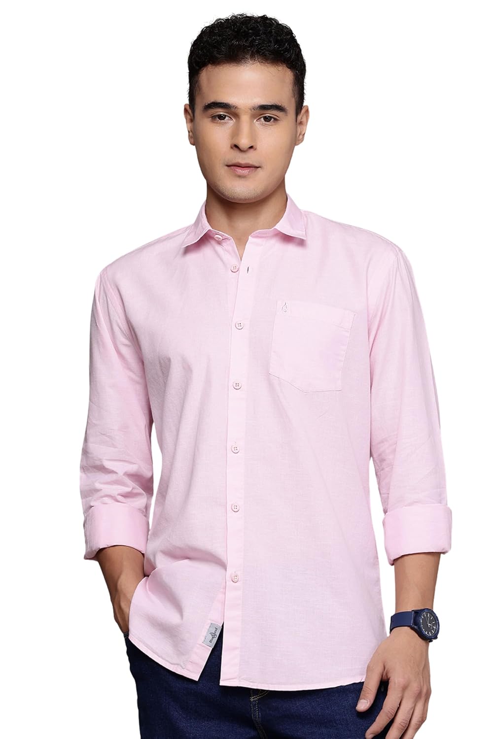 Men’s Cotton Linen Solid Shirt | Slim Fit Full Sleeve Casual Shirt | Lightweight | Breaethable | Stylish