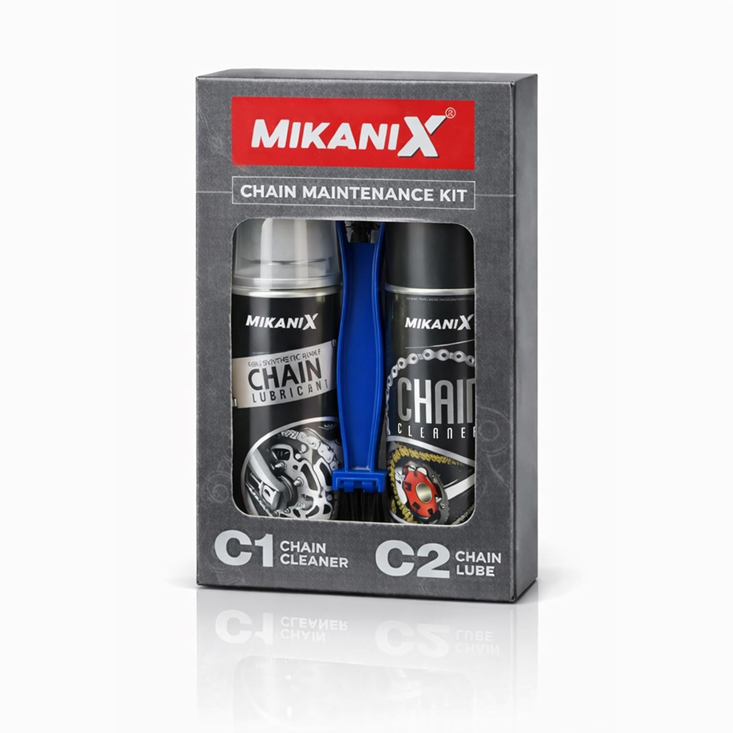 OBEROI’S TRADERS Bike Chain Lubricant and Chain Cleaner Spray With Cleaning Brush For Motorcycle and Bicycle (300 ml)
