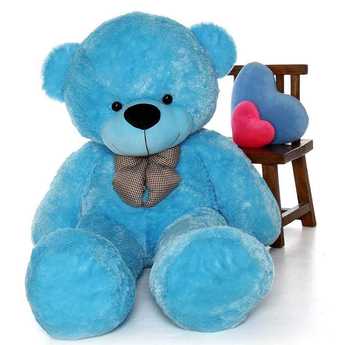 HUG ‘n’ FEEL SOFT TOYS 6 Feet Sky Blue Giant Teddy Bear Soft, Plush,Cuddly Stuffed Animal for Kids, Birthdays, Anniversaries, Valentine’s Day,Special Occasions Large Huggable