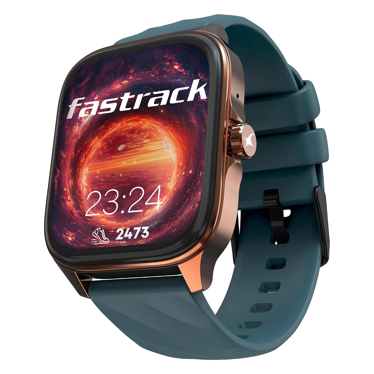 Fastrack Astor FS1 Pro Smart Watch, 1.97″ AMOLED Display, Bluetooth Calling, 100+ Sports Modes, SpO2 & Heart Rate Monitoring, Women’s Health, IP68, Up to 5 Days Battery, Functional Crown (Teal)