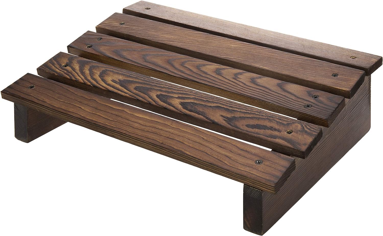 Ergonomic Wooden Footrest for Enhanced Comfort Height, Non-Slip Surface, Durable Natural Sheesham Wood for Office, Home, or Under Desk Support Relieves Pressure & Promotes Posture (Foot Stool) Brown 4.75 H x 15.5 W x 11.5 D (in inches)
