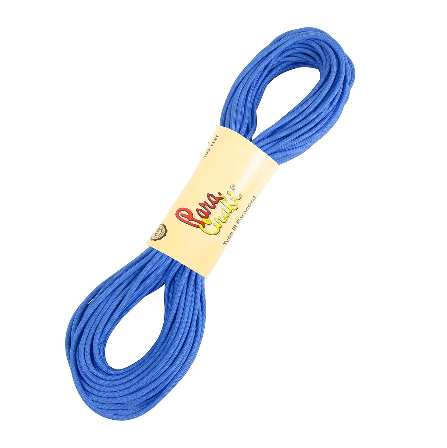 550 para Cord Parachute Survival Cord Rope Spec Type III 7 Strand Paracord Rope, Military Grade Nylon 4mm Diameter(Light Blue, 10)