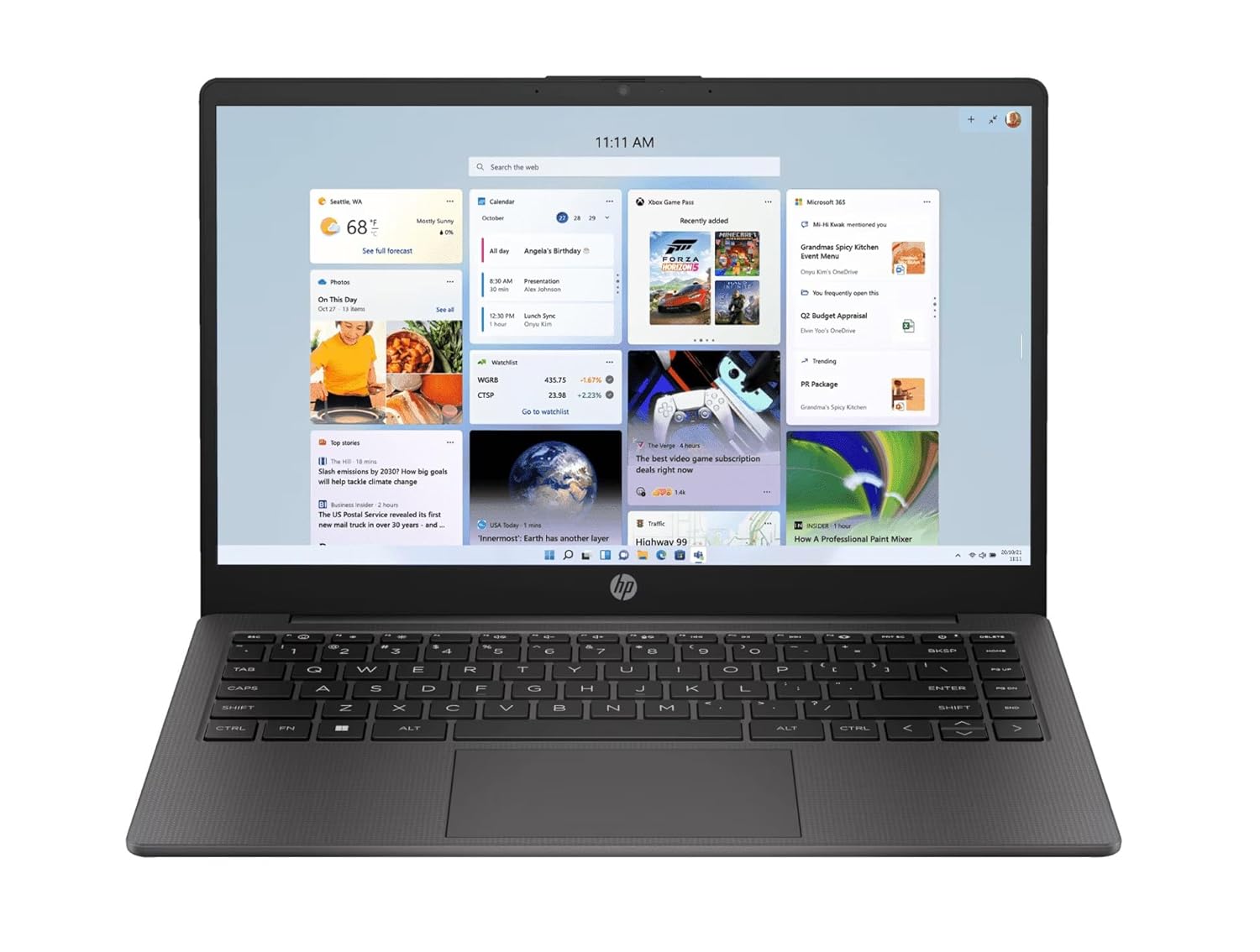 HP 14 (2025), AMD Ryzen 5 7520U Quad Core – (8 GB/512 GB SSD/AMD Radeon Graphics/Windows 11 Pro) Thin and Light Business Laptop/14.0″ HD Display/Ash Grey/1.36 kg/MS Office 2021