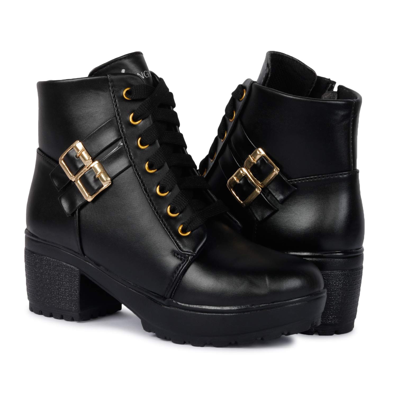 Longwalk Women Fashion Casual Boot High Ankle Heel for Girls Boot