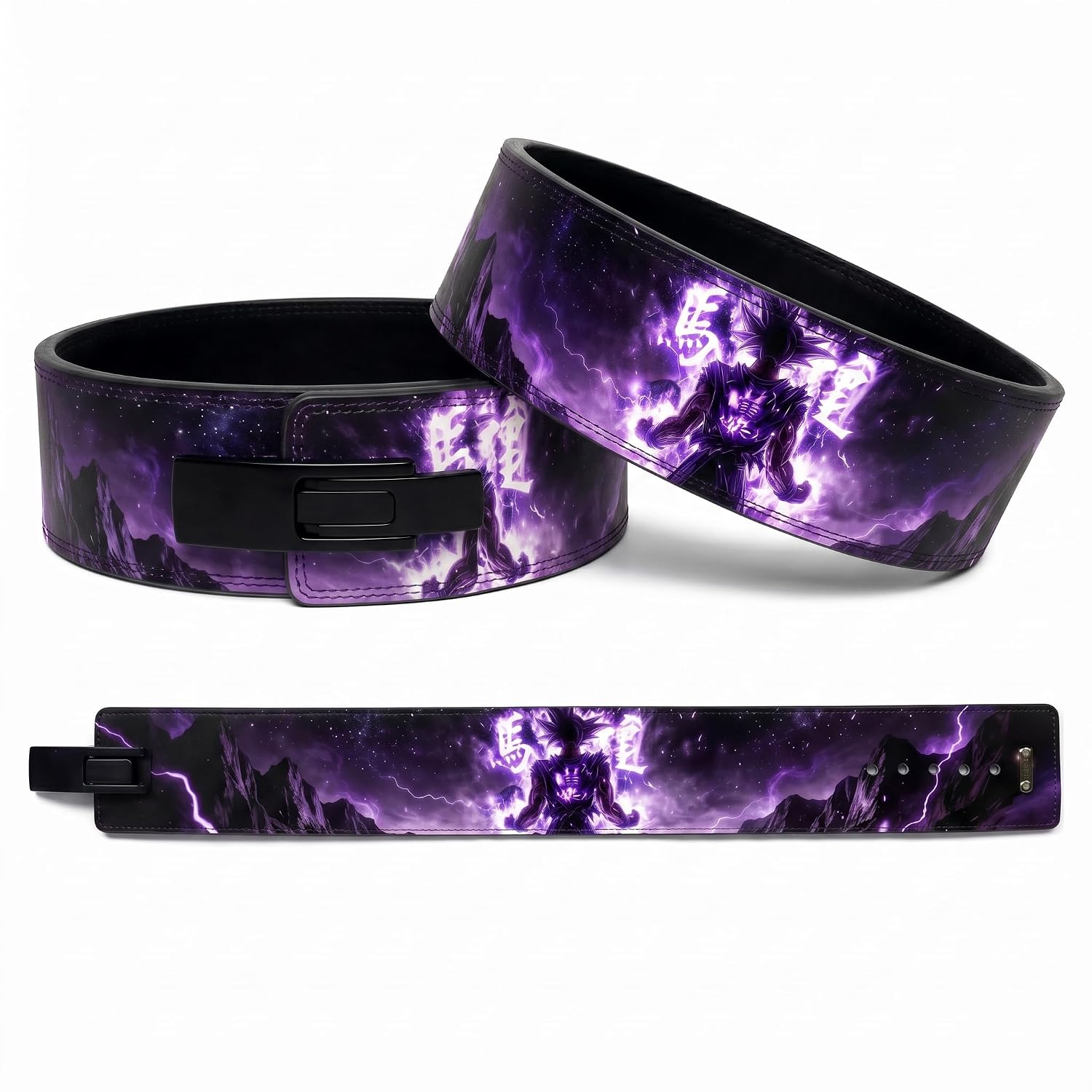 XTREMEX 13mm Void Lightning Weightlifting Lever Belt (Purple, M)