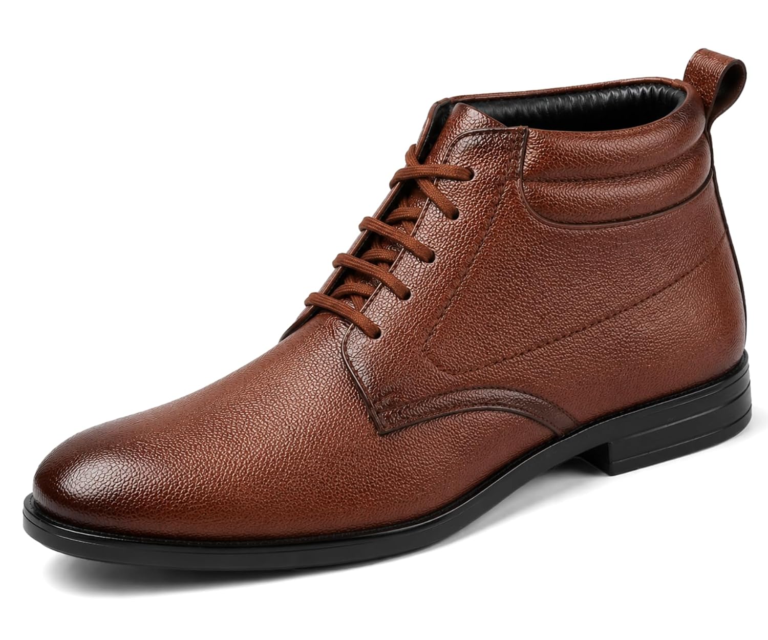Kraasa Marble Formal Boots for Men | Vegan Leather Lace-Up Chukka Boots