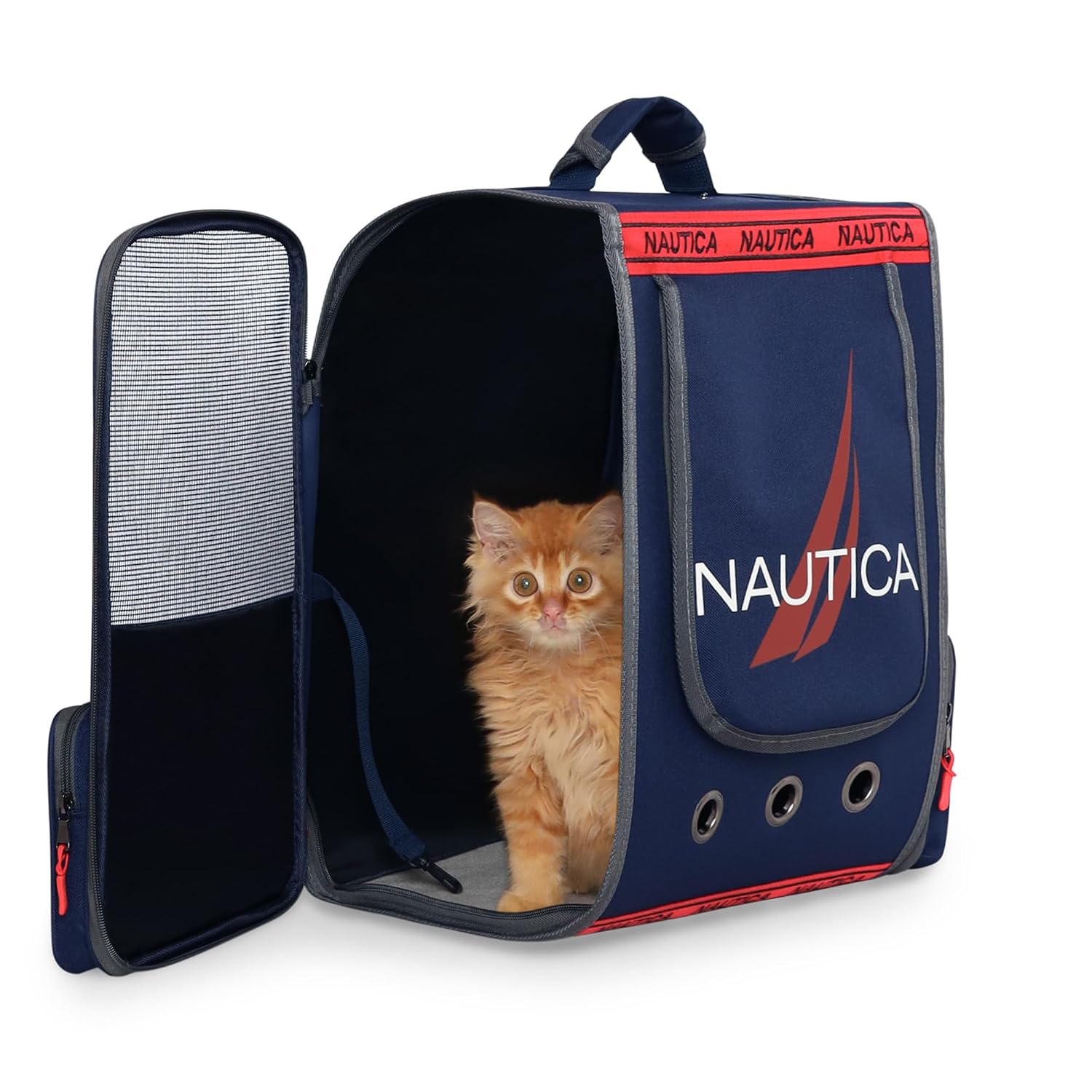 at Carry Bag, Pet Carrier for Bag | Cat Travel Basket Bag, Dog Carrier Bag Pack | Cat Bag for Persian Cat | Cat Carrying Bag | Designed with Breathable Space