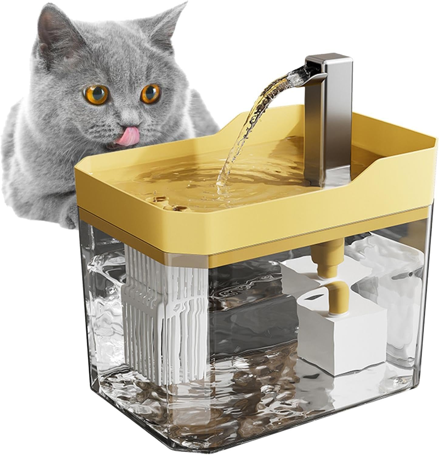 VBM Automatic Pet Water Fountain for Cats & Dogs, Silent USB Electric Water Dispenser with Circulating Filter, BPA-Free Large Capacity Drinking Fountain, Easy to Clean, Energy Saving Pet Water Bowl