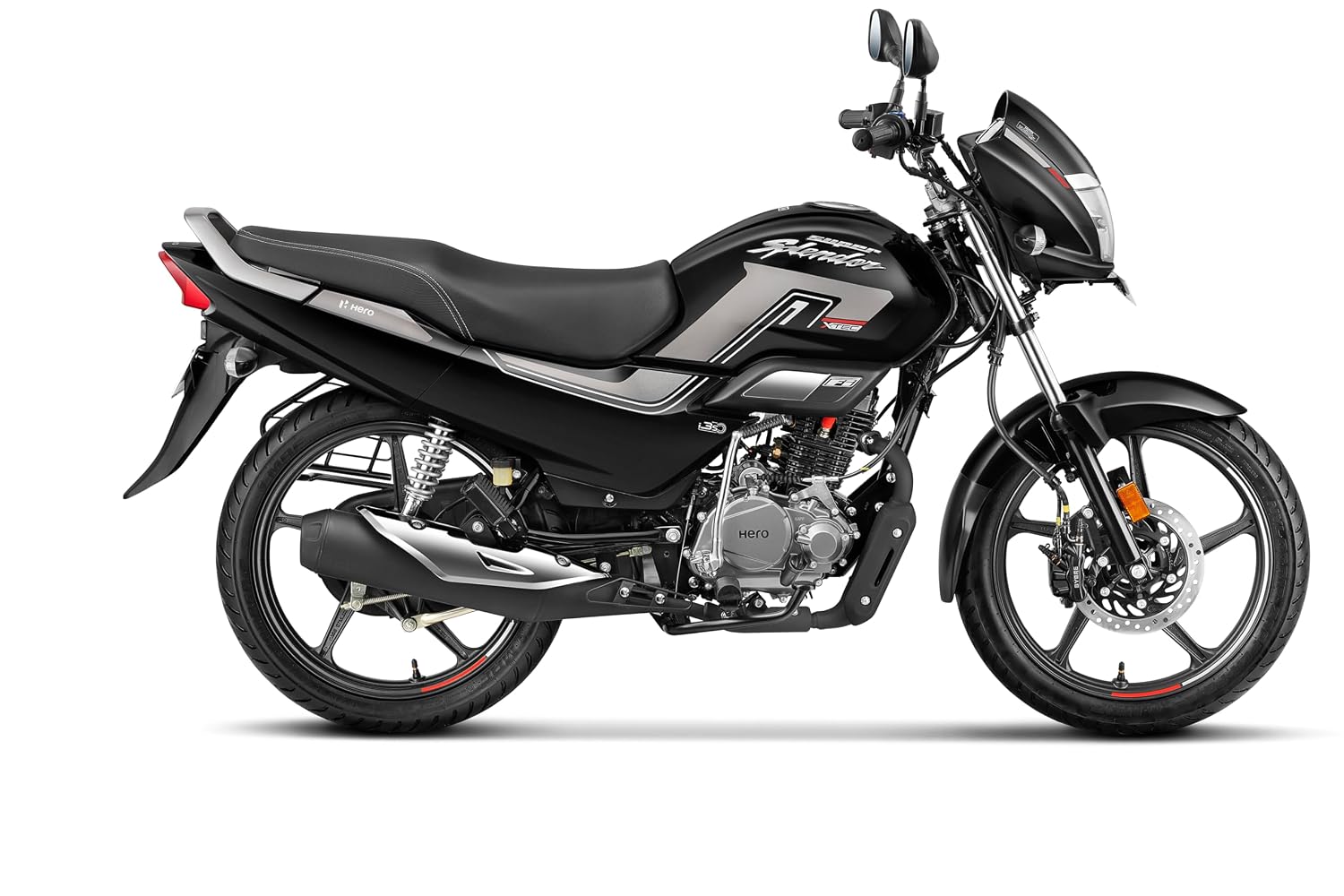 Hero MotoCorp Super Splendor XTEC Drum Glossy Black Booking for Ex-Showroom Price