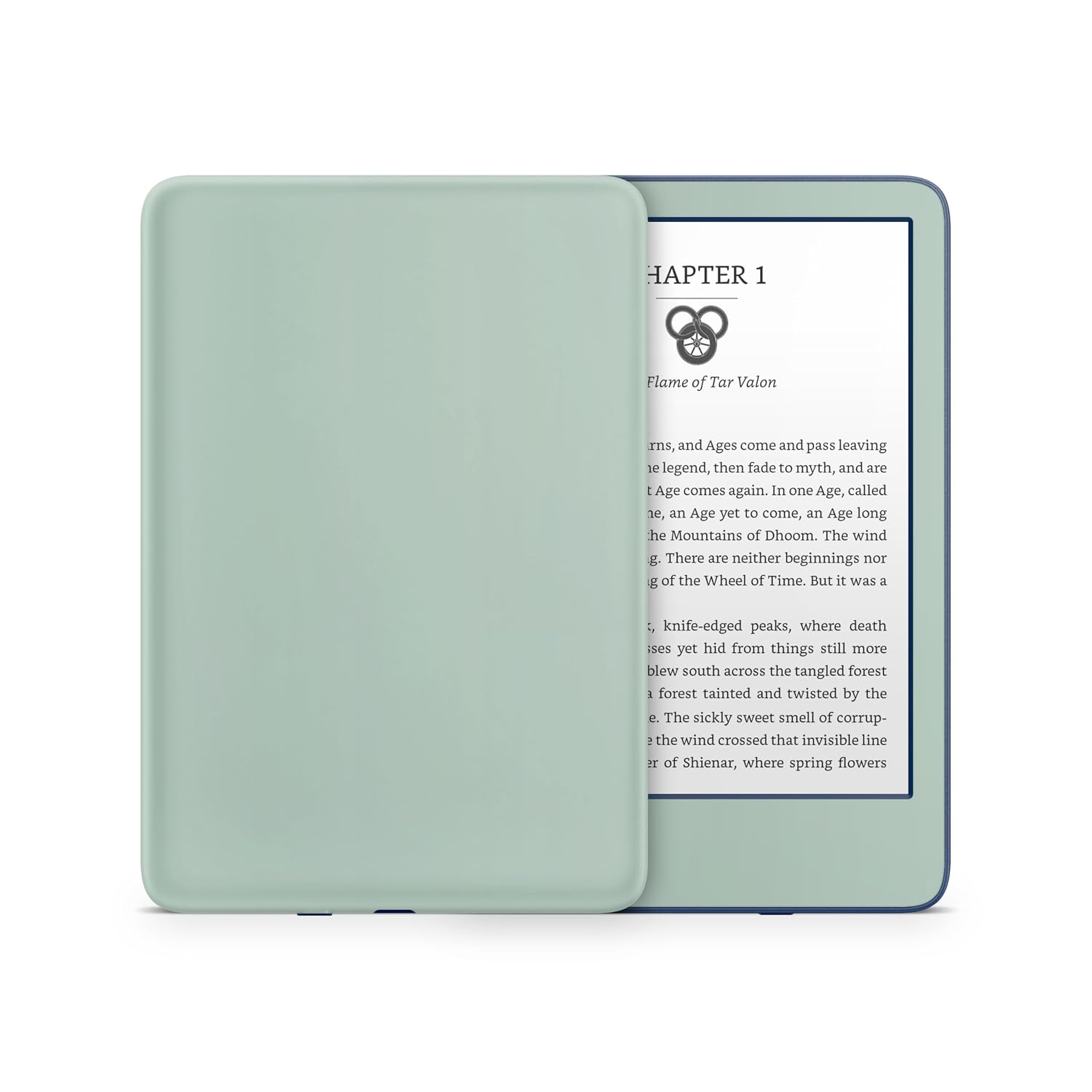 Tacky Design Kindle Paperwhite Skin Wrap 2024 Solid Skin Sticker Decal Classic Coloured Vinyl, Premium 3M Skin Sticker for Full Surface Coverage (Sage Green, Paperwhite (12. Generation, 2024))