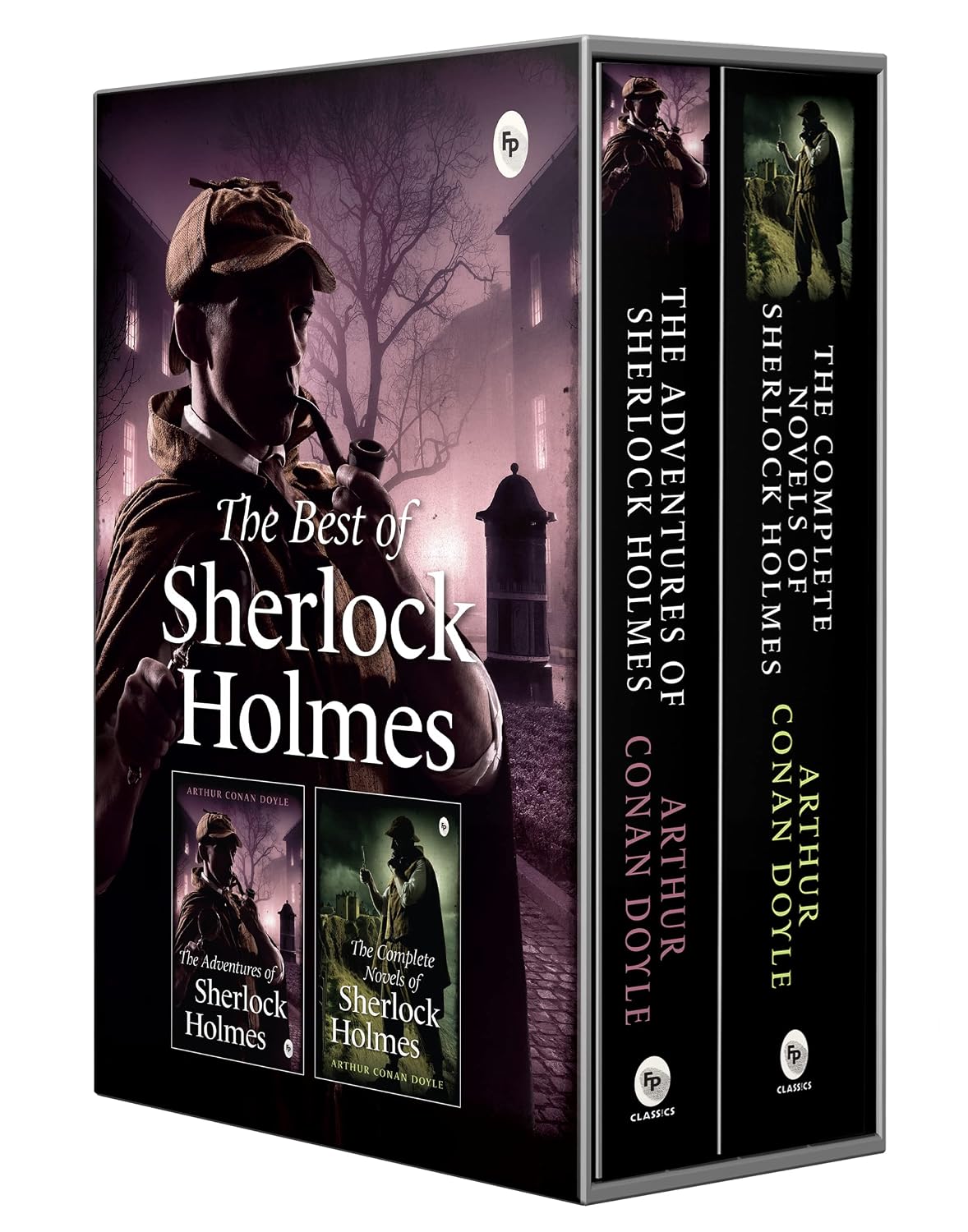 The Best of Sherlock Holmes (Set of 2 Books) | The Adventures of Sherlock Holmes | The Complete Novels | Perfect Gift Set | Classic Detective Edition | Ideal for Mystery Lovers | Original Premium Gift Edition
