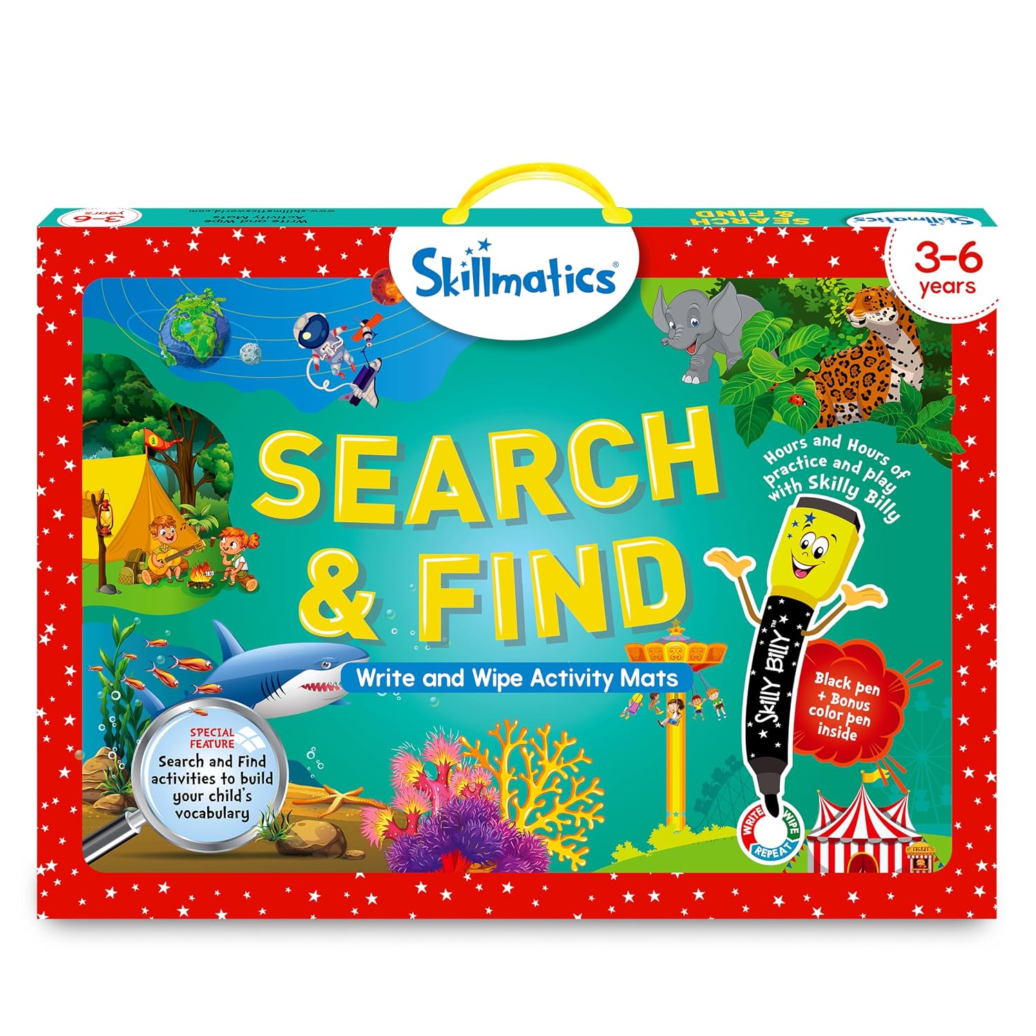 Skillmatics Search and Find – Write and Wipe Learning Activities