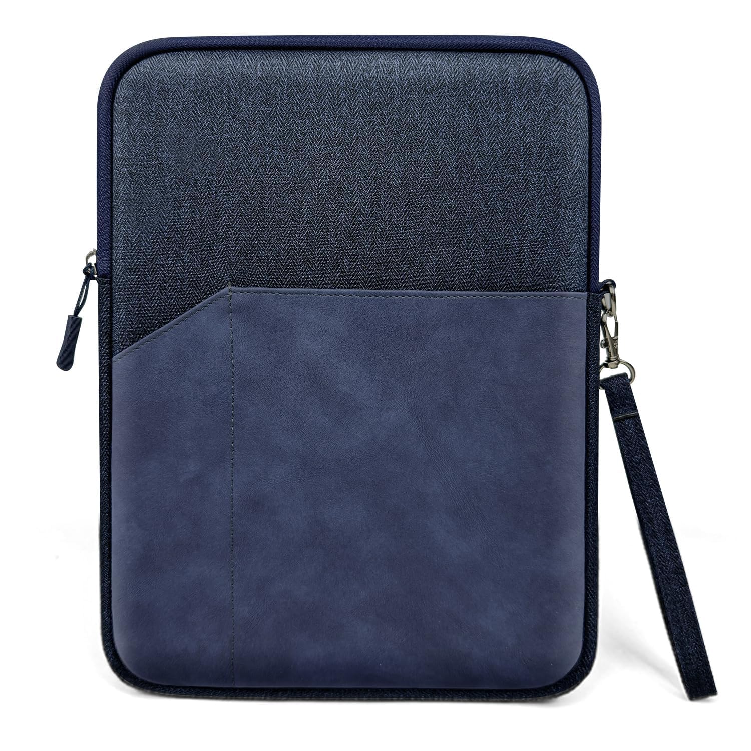 MOCA Universal Polyester 7-8 Inch Tablet Sleeve Case Cover: Fits Amazon Kindle, Paperwhite, Kindle Fire, Apple iPad mini, Lenovo M8, Samsung Galaxy A7 Lite, (6″ to 8″ Devices) (Navy Blue, 7-8 inch)