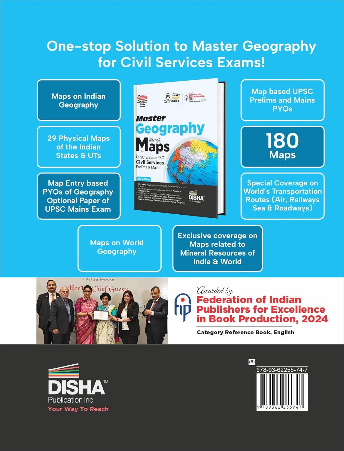 Disha Master Geography through Maps for UPSC & State PSC Civil Services Prelim & Main Exams 2nd Edition | Previous Year Questions PYQs | 180 Maps 4 … Advice, Infographics, Charts & Tables