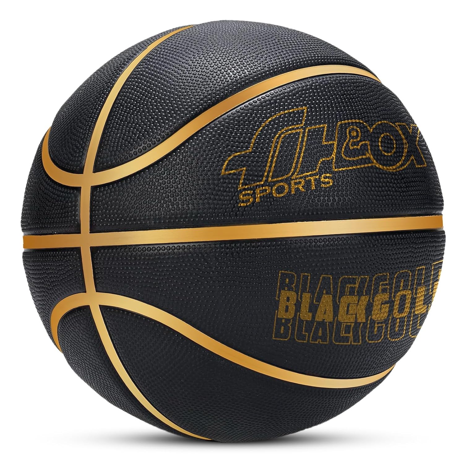 FitBox Sports Blend BlackGold Basketball Official Size 7 |Professional Match Ball for Indoor & Outdoor Games & Training | Ideal for Kids & Adults | Ideal for Basketball Enthusiasts and Athletes