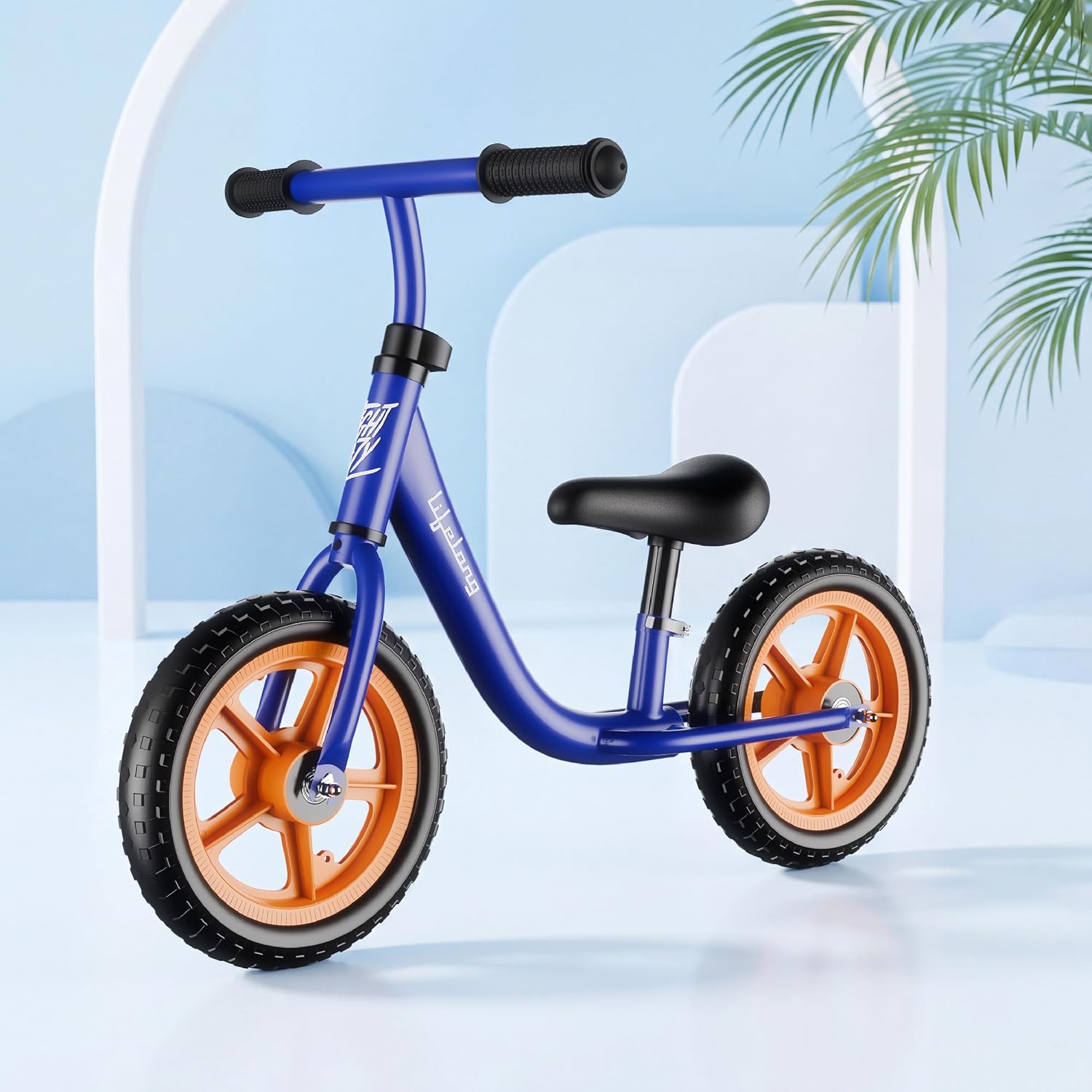 Lifelong Balance Bike for Kids 1.5-3 Years|Rigid Suspension 6″ Inches Frame|Pedal Free Balance Bike |Crash Guard|Quick-Release Height Adjustment|Toxic Free Mag Wheels & Grip|for Girls & Boys (Blue)