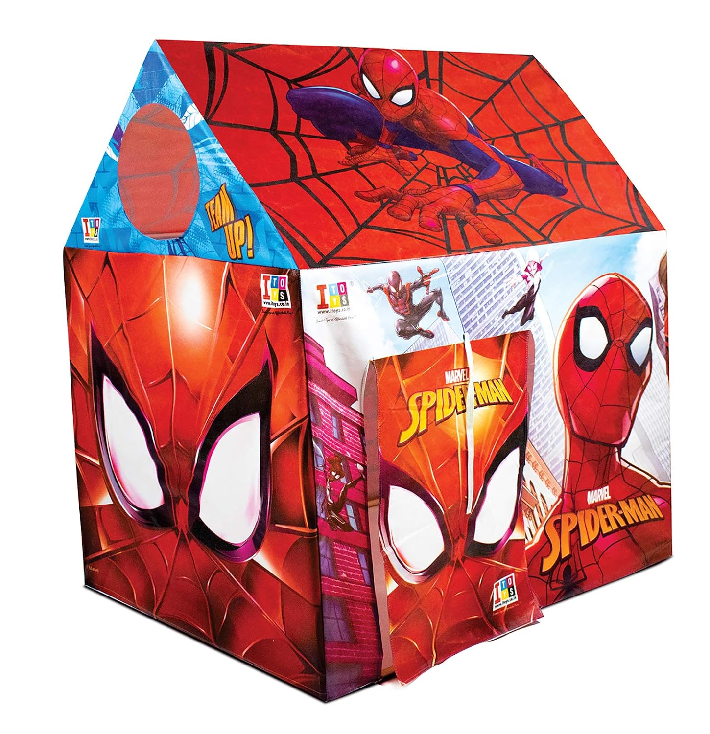 itoys Jumbo Size Extremely Light Weight, Water Proof Kids Play Tent House for 10 Year Old Girls and Boys (Spiderman Tent)