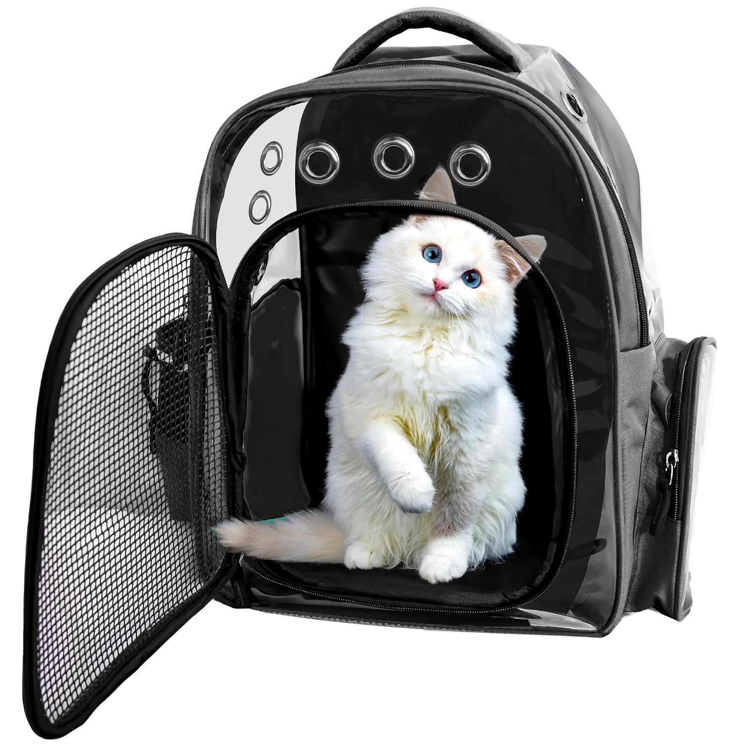 Buraq Pets Pet Backpack | Breathable Carrier for Cats, Puppies & Small Pets