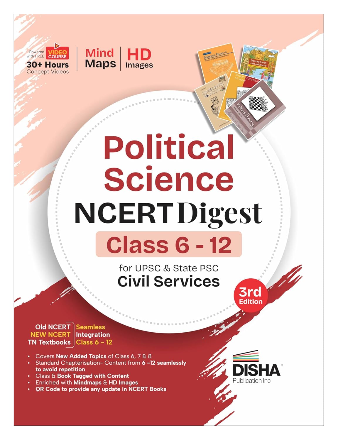 Disha Political Science NCERT Digest (Class 6 – 12) for UPSC & State PSC Civil Services 3rd Edn | New Syllabus for Class 6 – 8 | Old + New NCERT + Tamil Nadu Textbooks Concepts | IAS Prelims & Mains