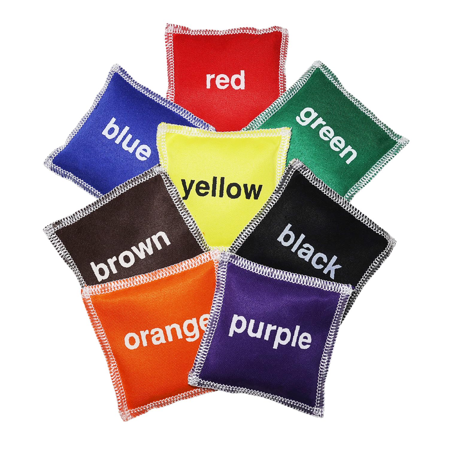GISCO Educational Colored Bean Bags | Kids Learn Colours, Toddler Learning Toy, Preschool Kindergarten Classroom Must Haves | Pack of 8, Multicolour, Ages 3+