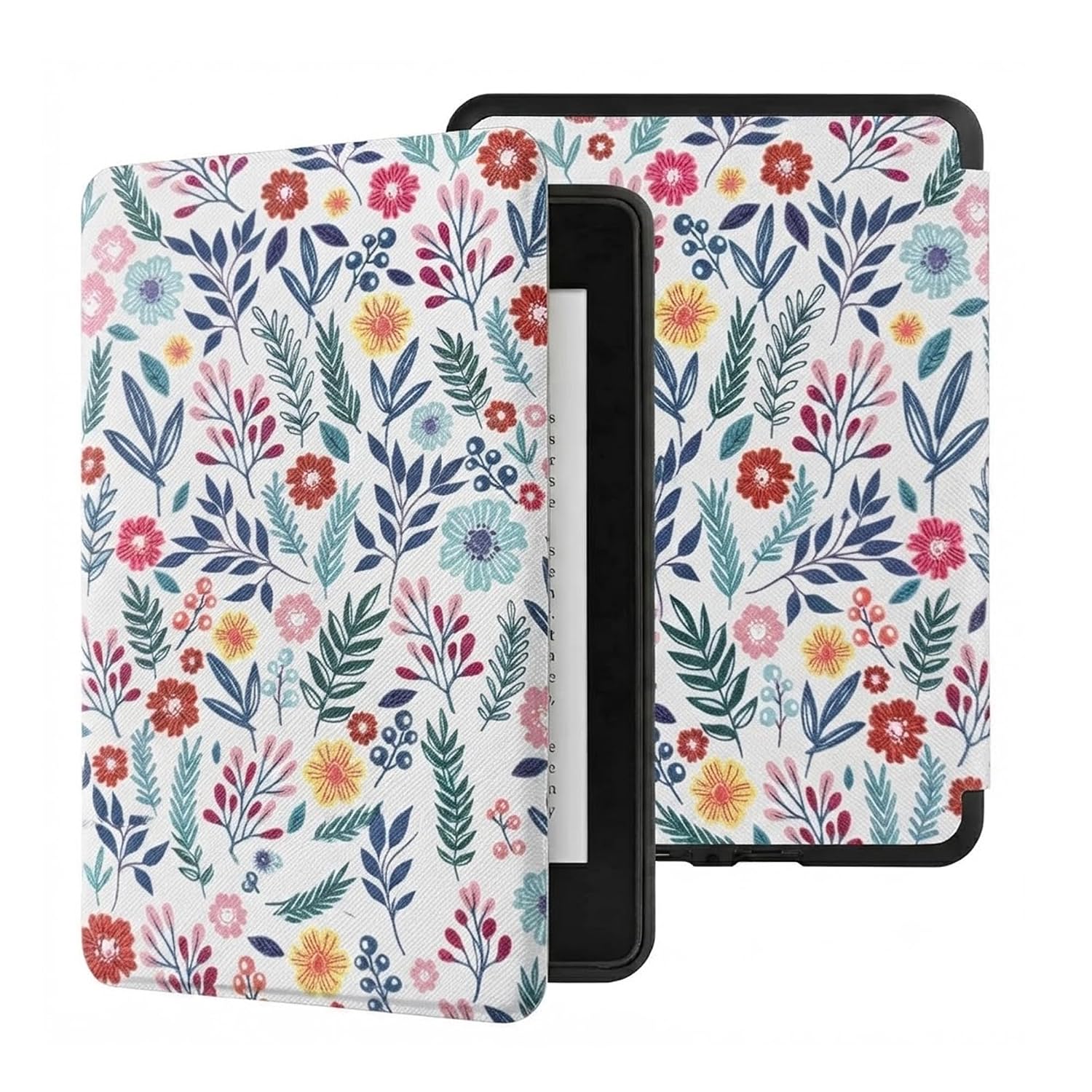 MOCA Case for Kindle Paperwhite 12th Gen 7″ (2024) & Kindle Colorsoft 7″ (2025), Slim PU Leather Cover with Auto Wake/Sleep, Magnetic Closure, Lightweight (Spring Blossom)